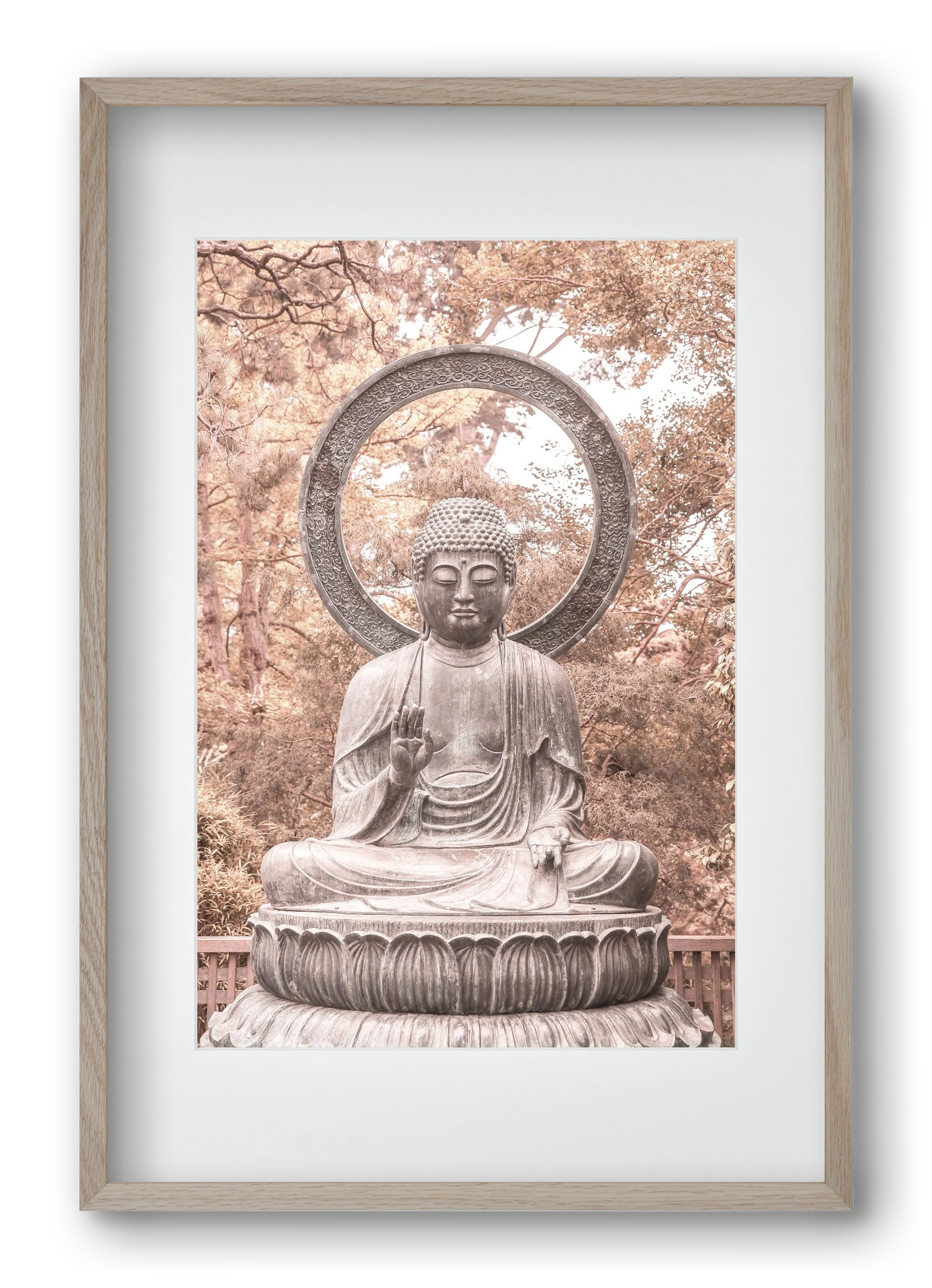 Buda, 40x60 cm (30x45 cm), Tölgy keret, paszpartuval