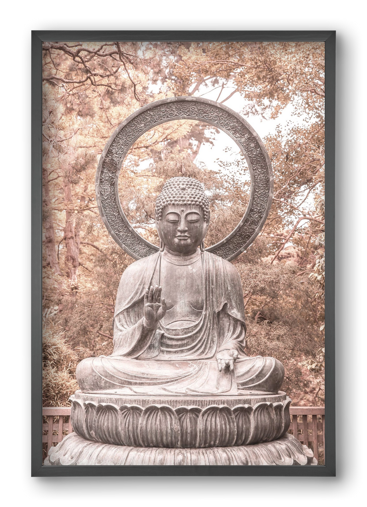 Buda, 40x60 cm (40x60 cm), Fekete keret