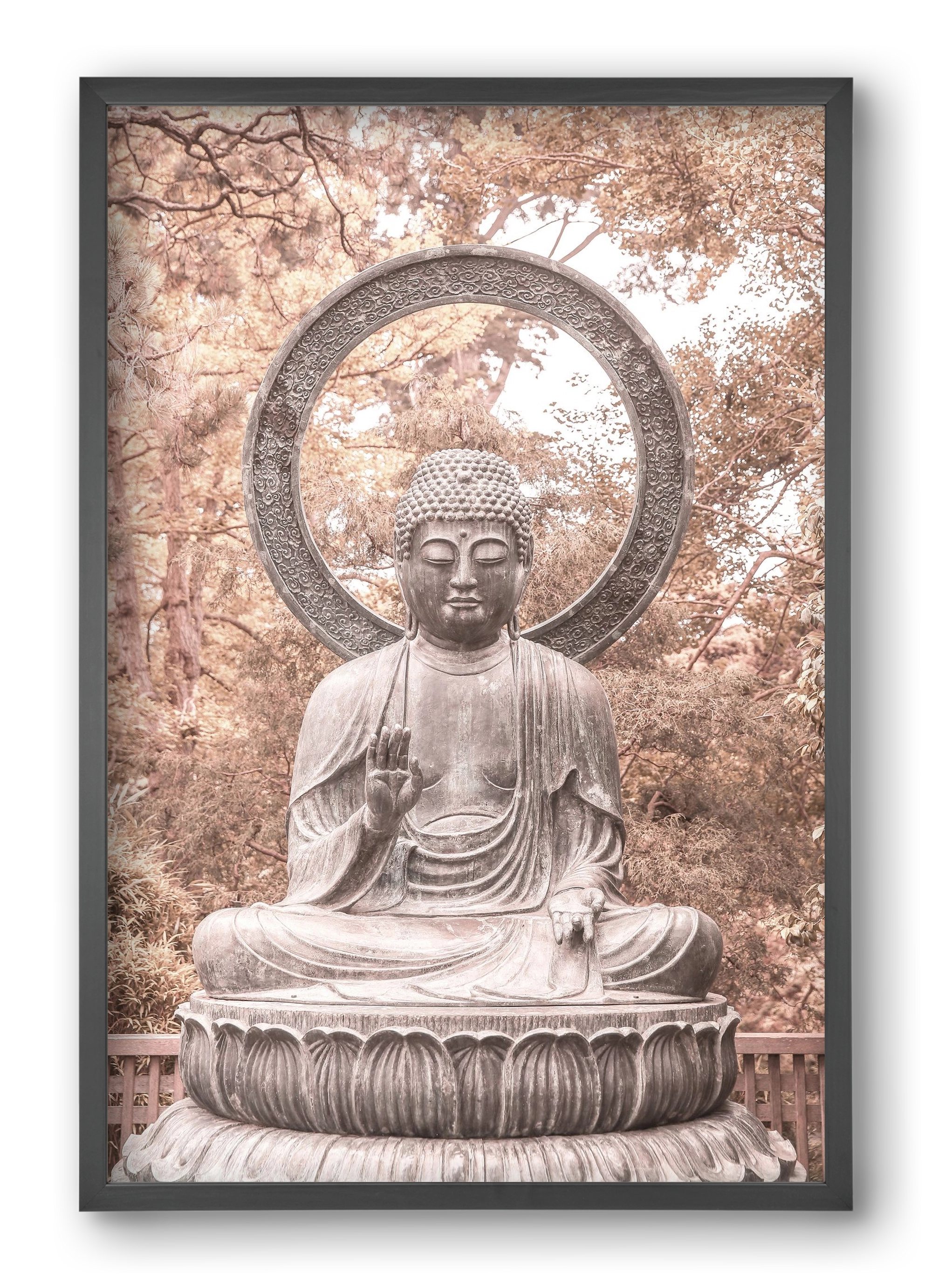 Buda, 40x60 cm (40x60 cm), Fekete keret