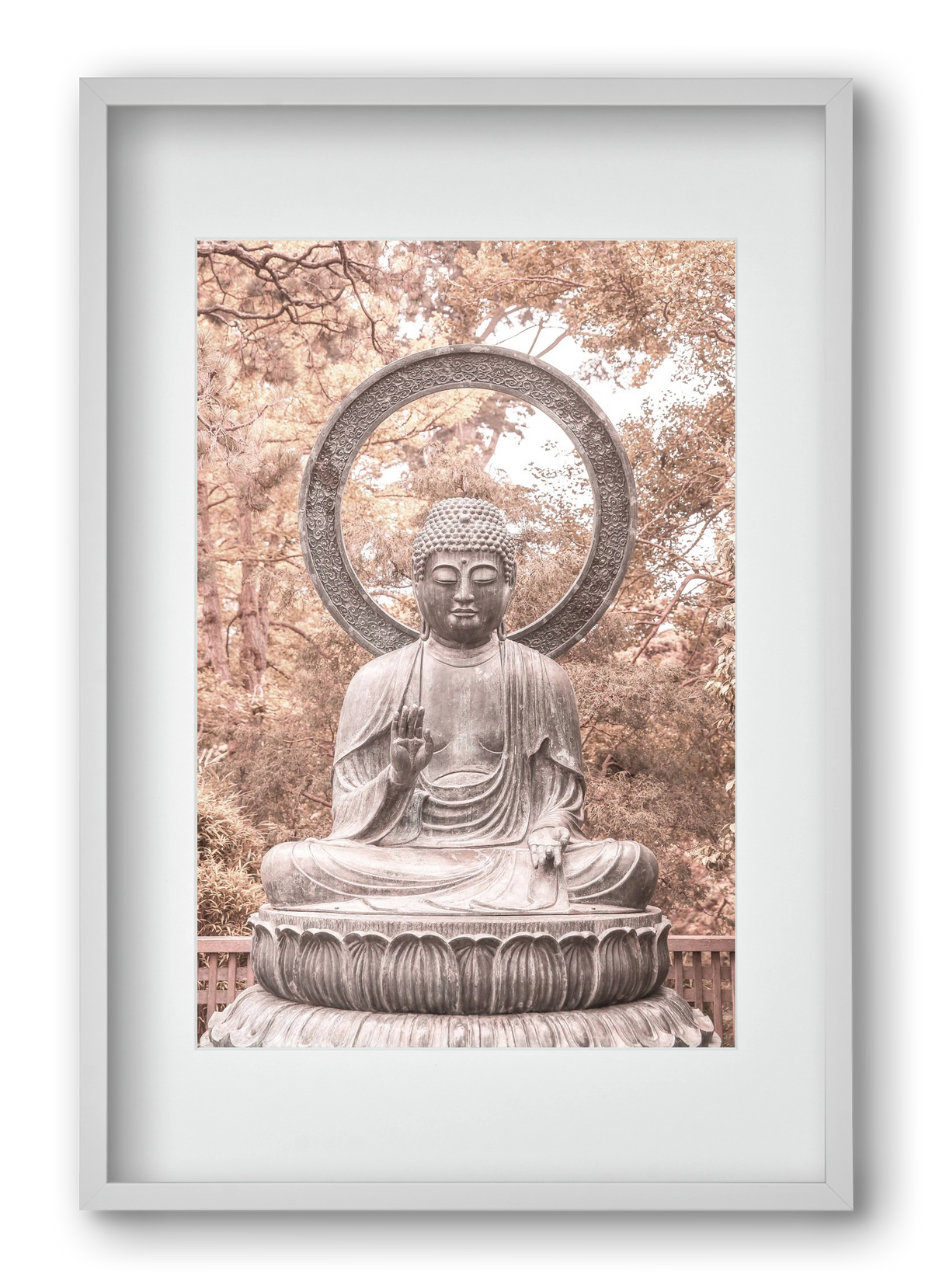 Buda, 40x60 cm (30x45 cm), Fehér keret, paszpartuval