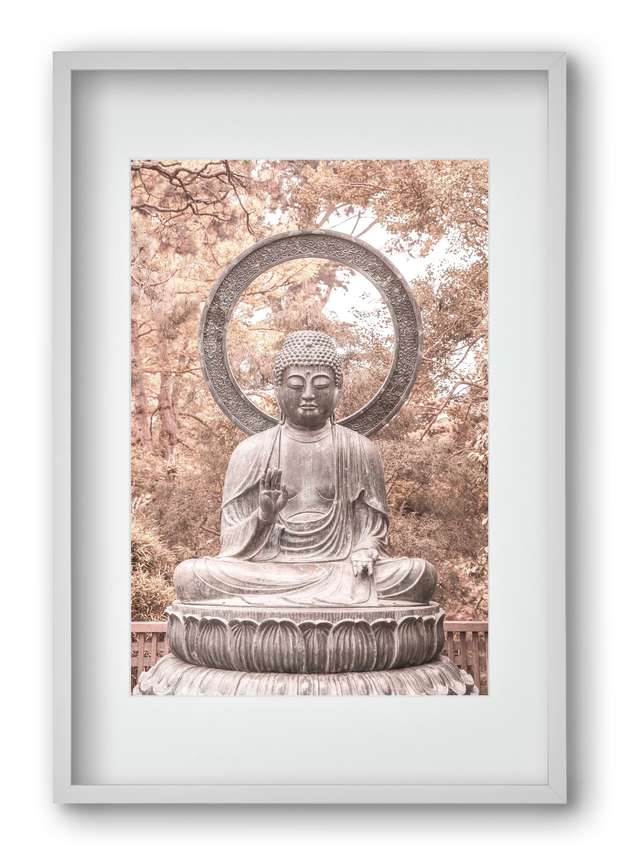 Buda, 40x60 cm (30x45 cm), Fehér keret, paszpartuval