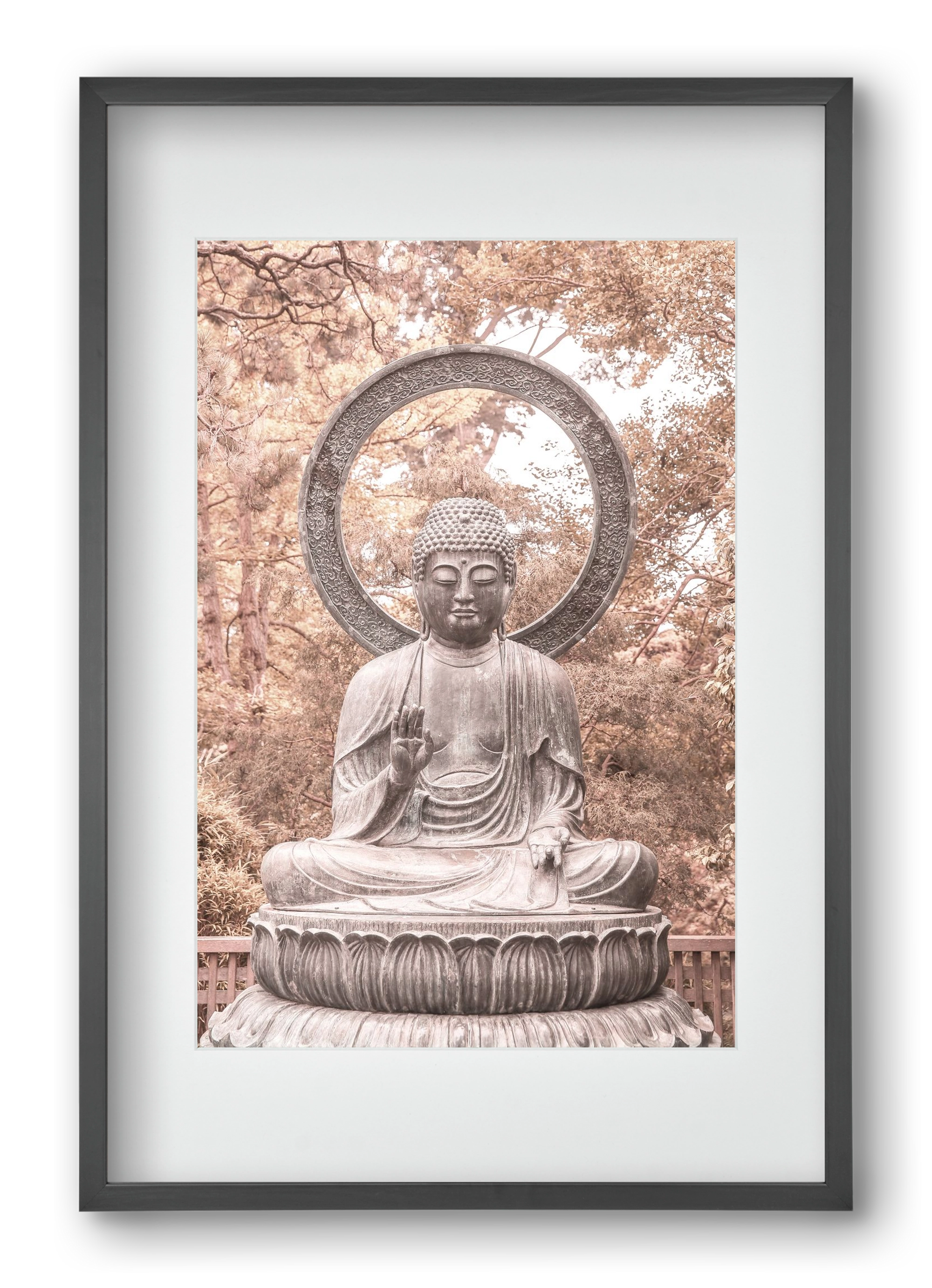 Buda, 40x60 cm (30x45 cm), Fekete keret, paszpartuval