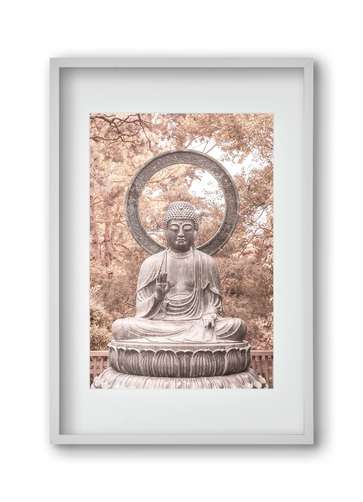 Buda, 30x45 cm (20x30 cm), Fehér keret, paszpartuval