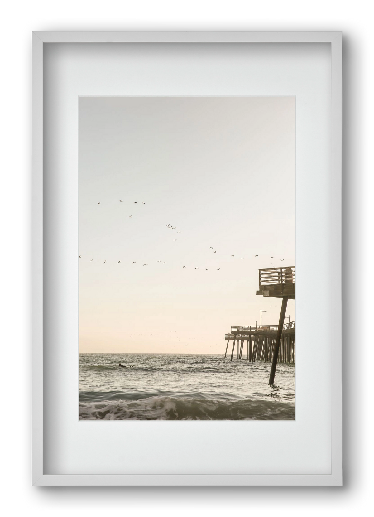 California, 40x60 cm (30x45 cm), Fehér keret, paszpartuval