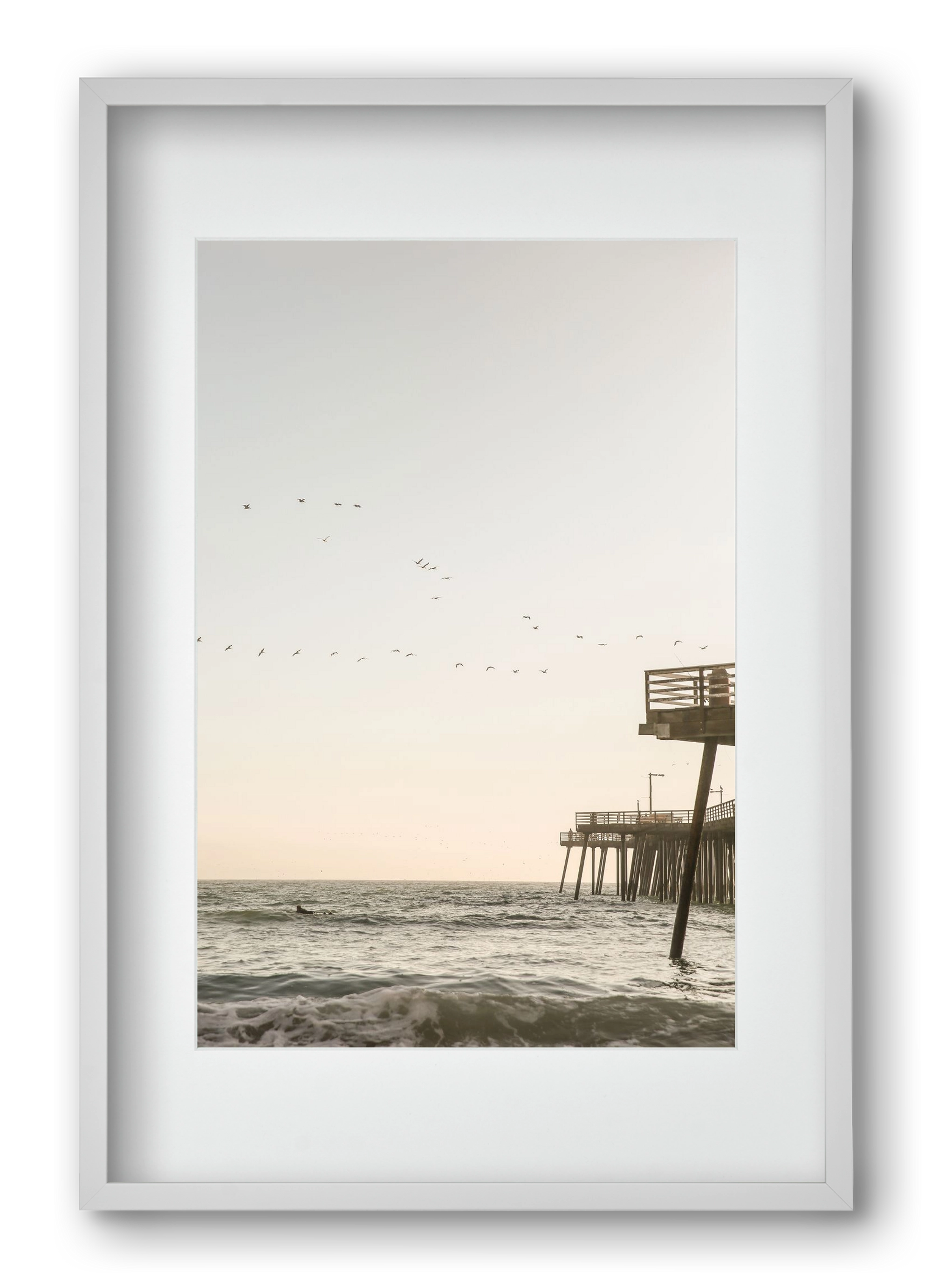 California, 40x60 cm (30x45 cm), Fehér keret, paszpartuval