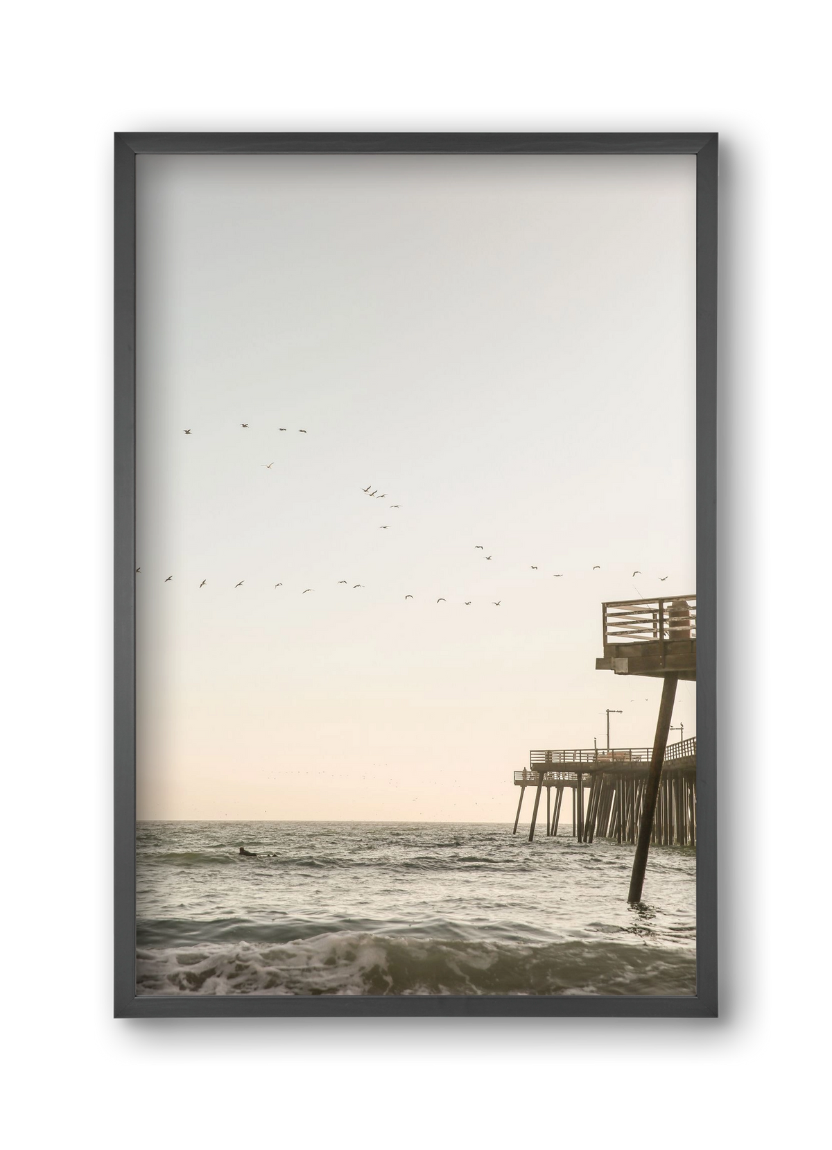 California, 30x45 cm (30x45 cm), Fekete keret