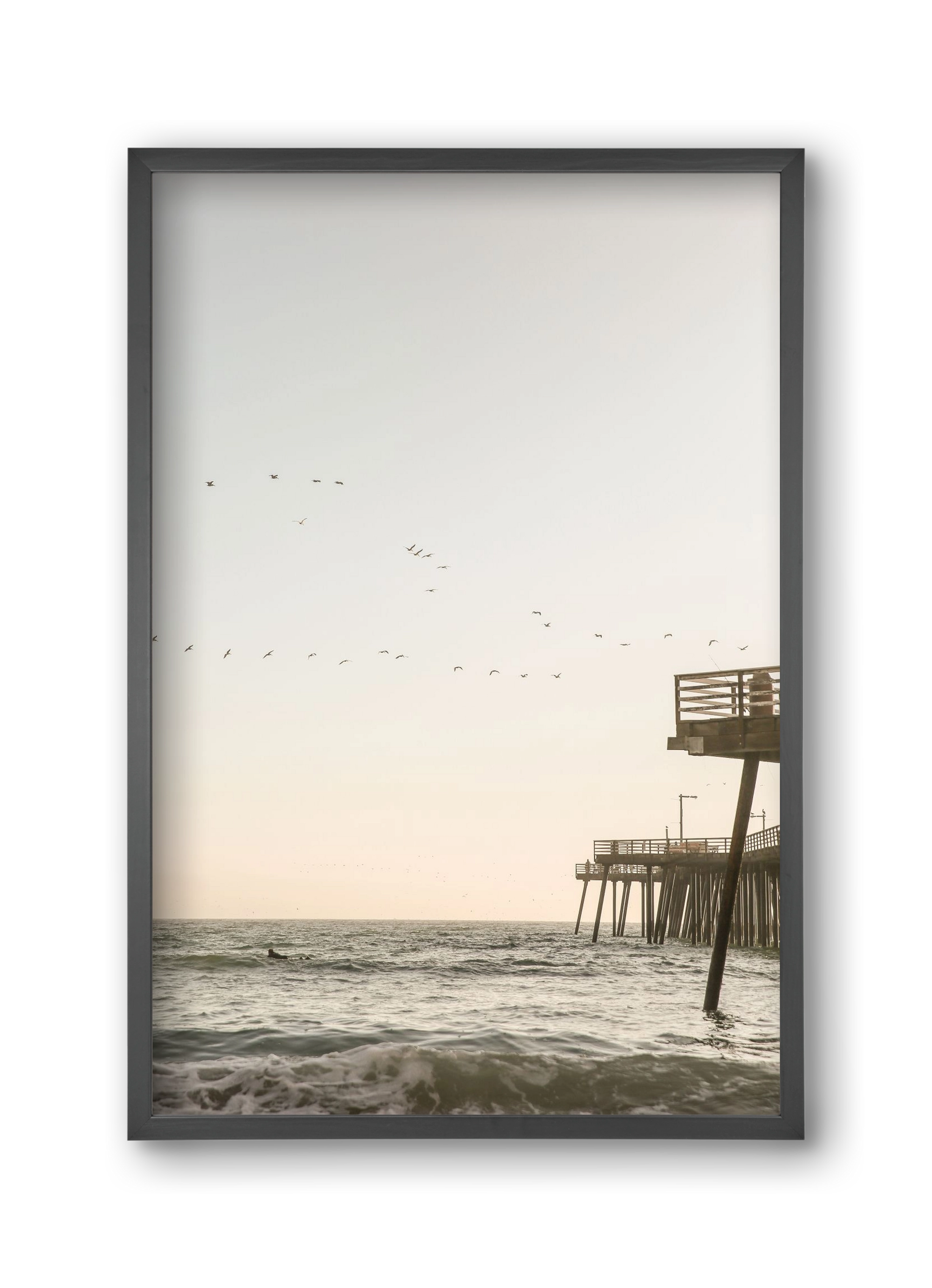 California, 30x45 cm (30x45 cm), Fekete keret