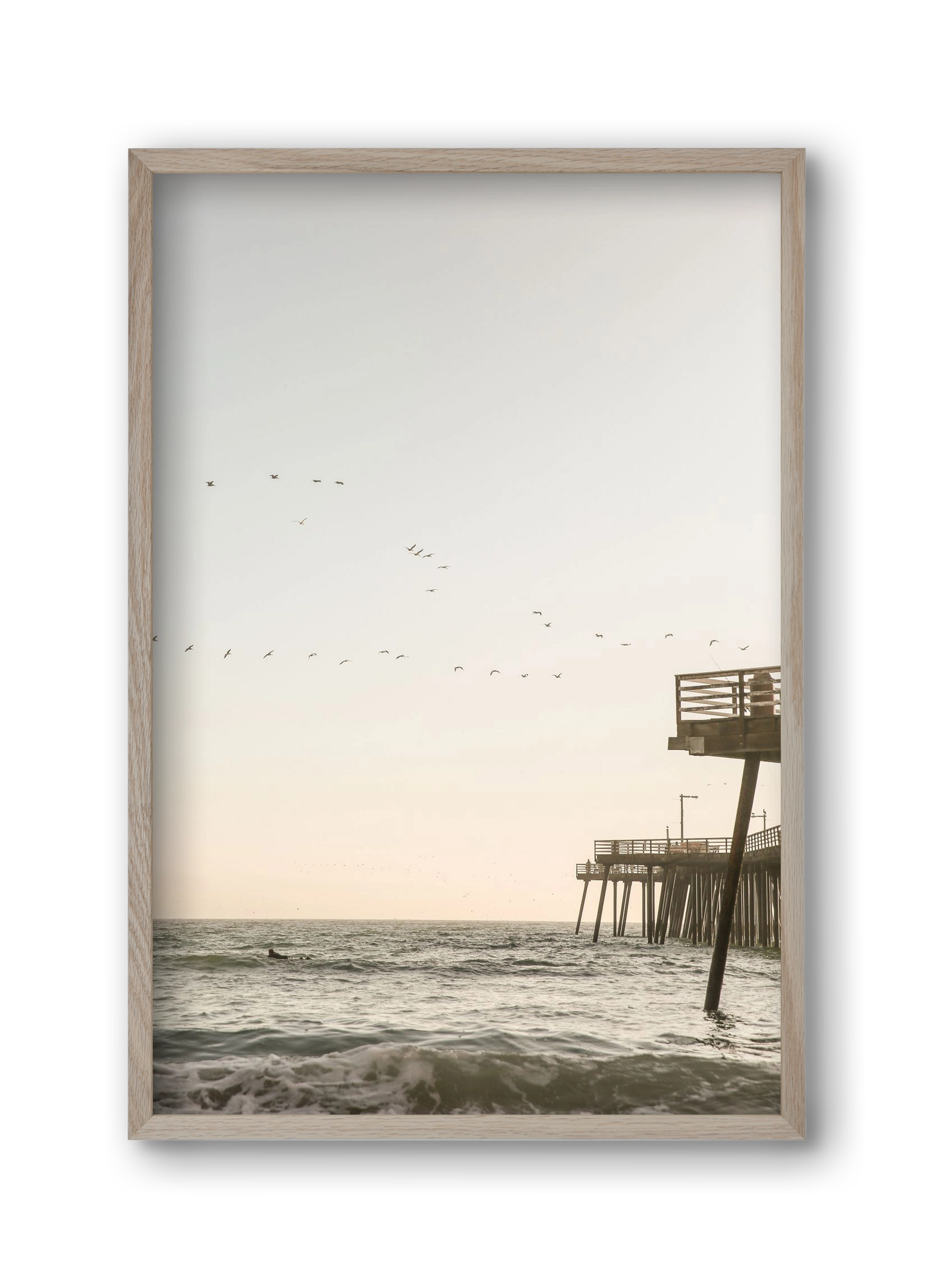 California, 30x45 cm (30x45 cm), Tölgy keret