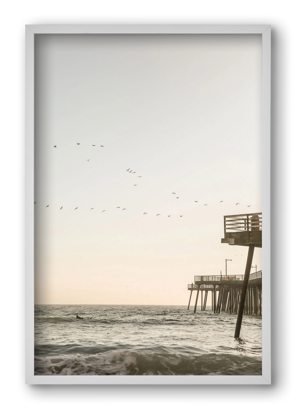 California, 40x60 cm (40x60 cm), Fehér keret