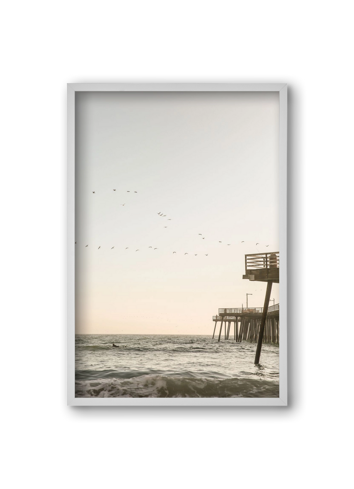 California, 20x30 cm (20x30 cm), Fehér keret