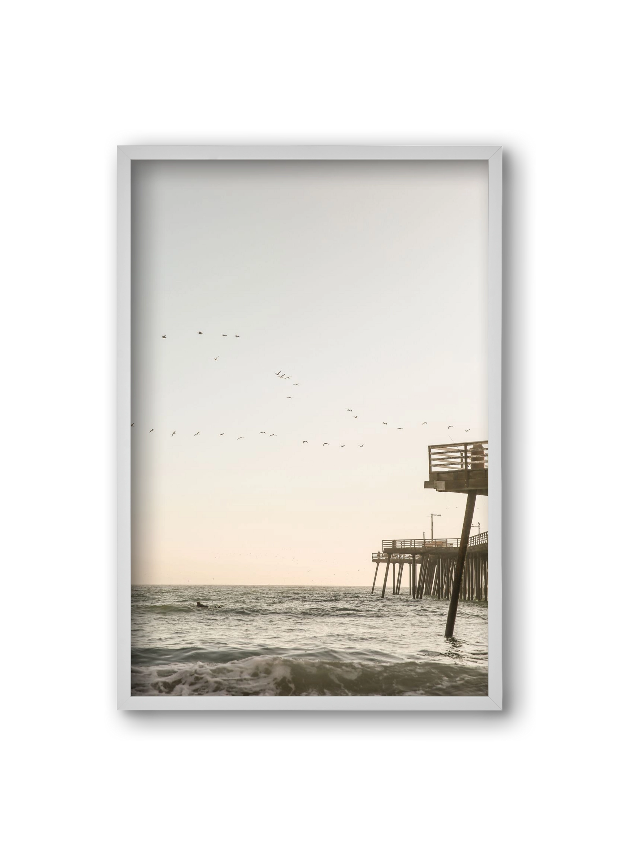 California, 20x30 cm (20x30 cm), Fehér keret