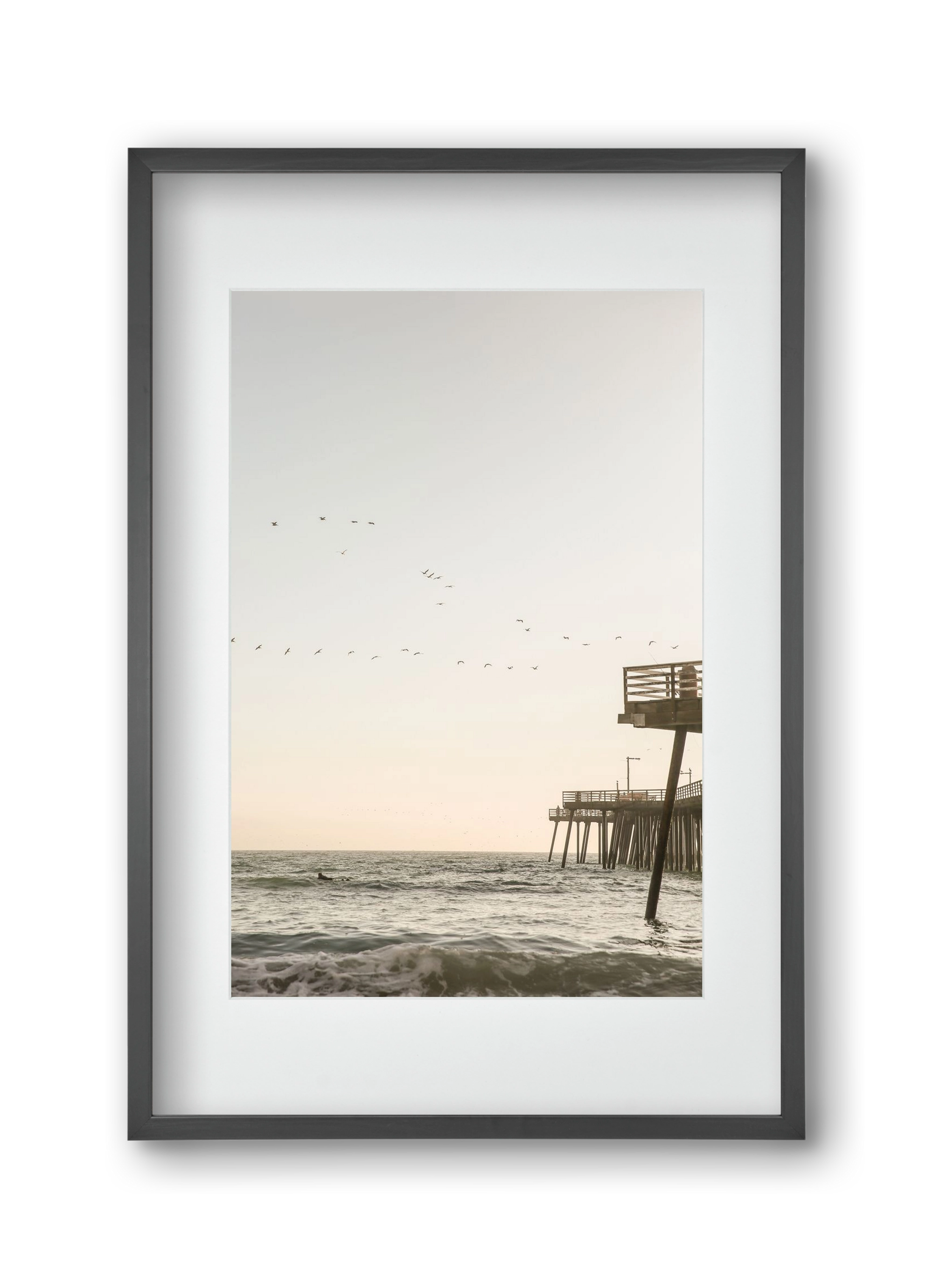 California, 30x45 cm (20x30 cm), Fekete keret, paszpartuval