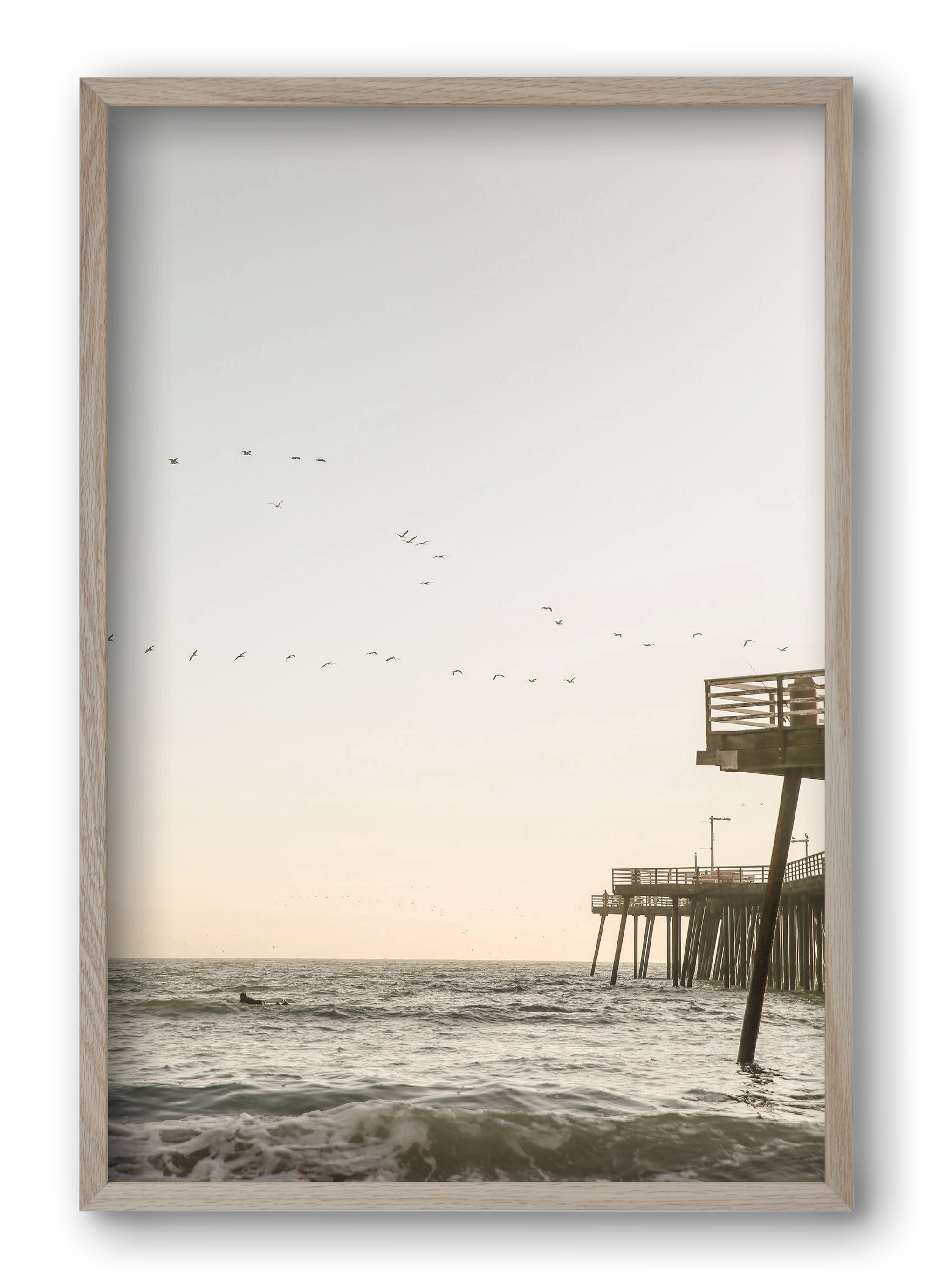 California, 40x60 cm (40x60 cm), Tölgy keret