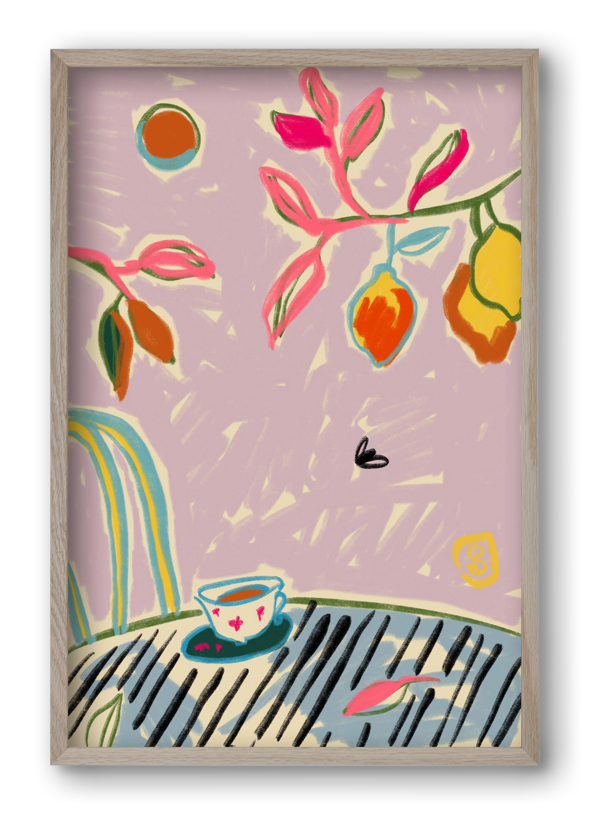 COLOR FREEDOM, 40x60 cm (40x60 cm), Tölgy keret