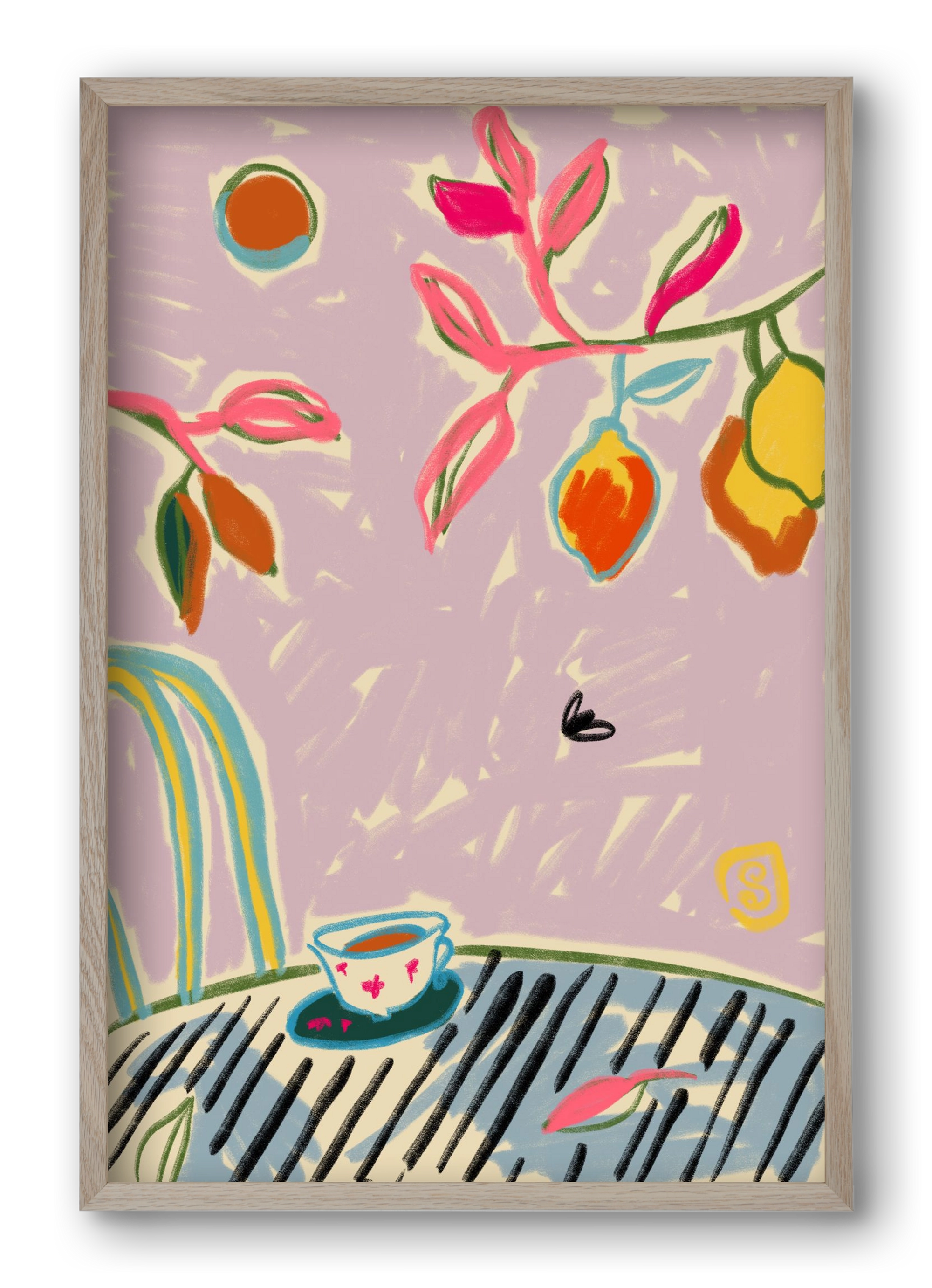 COLOR FREEDOM, 40x60 cm (40x60 cm), Tölgy keret