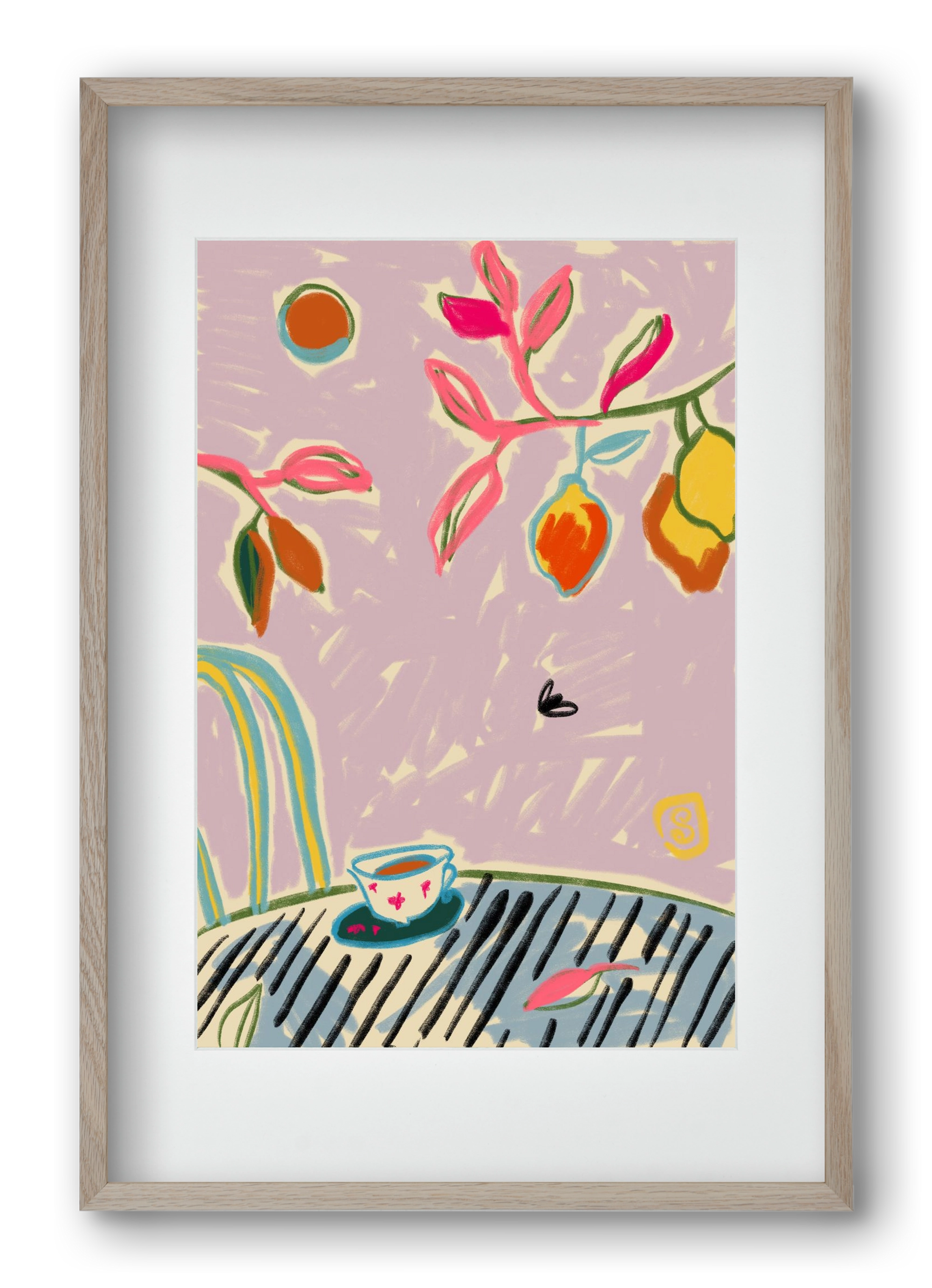 COLOR FREEDOM, 40x60 cm (30x45 cm), Tölgy keret, paszpartuval