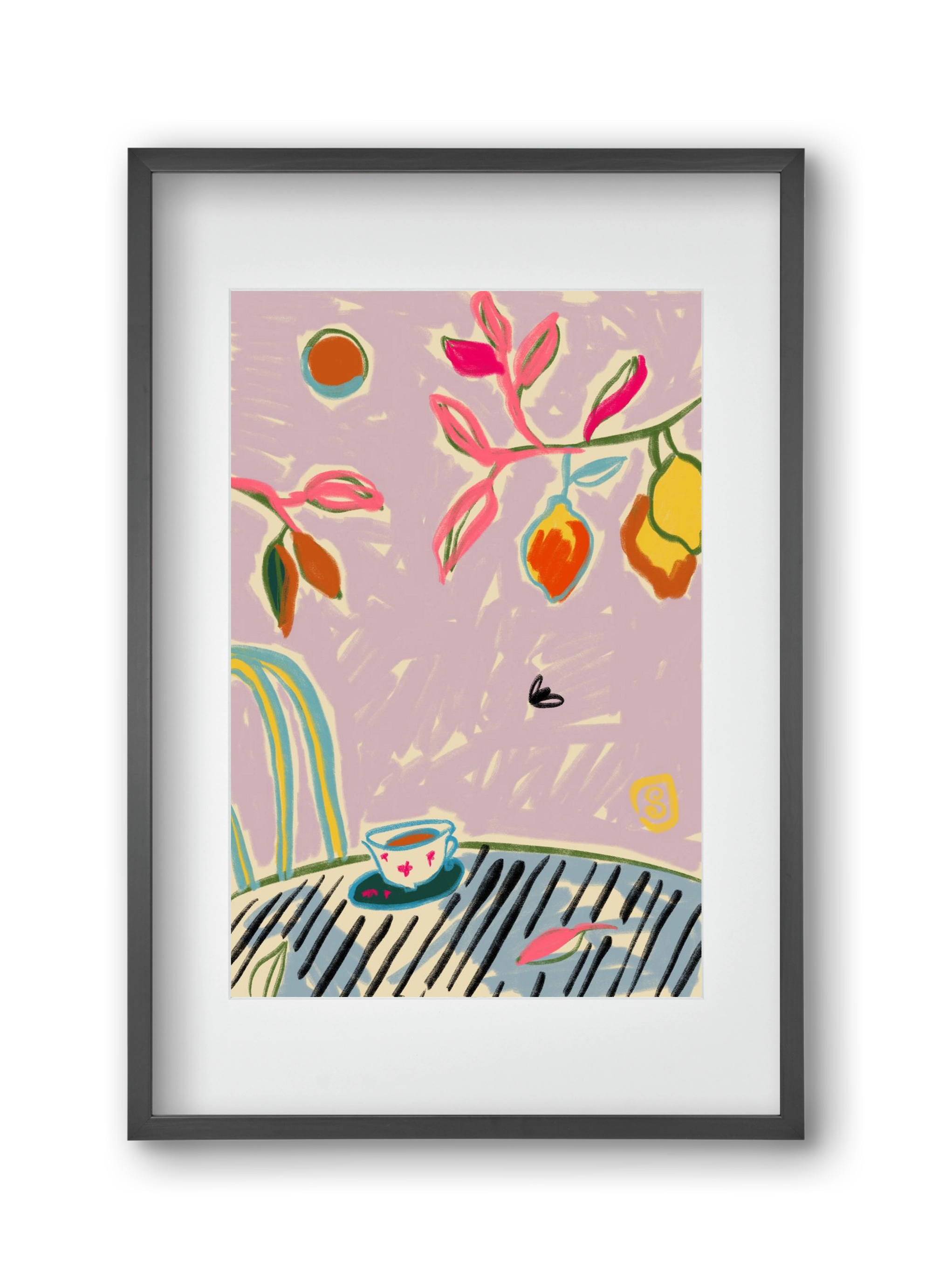 COLOR FREEDOM, 30x45 cm (20x30 cm), Fekete keret, paszpartuval