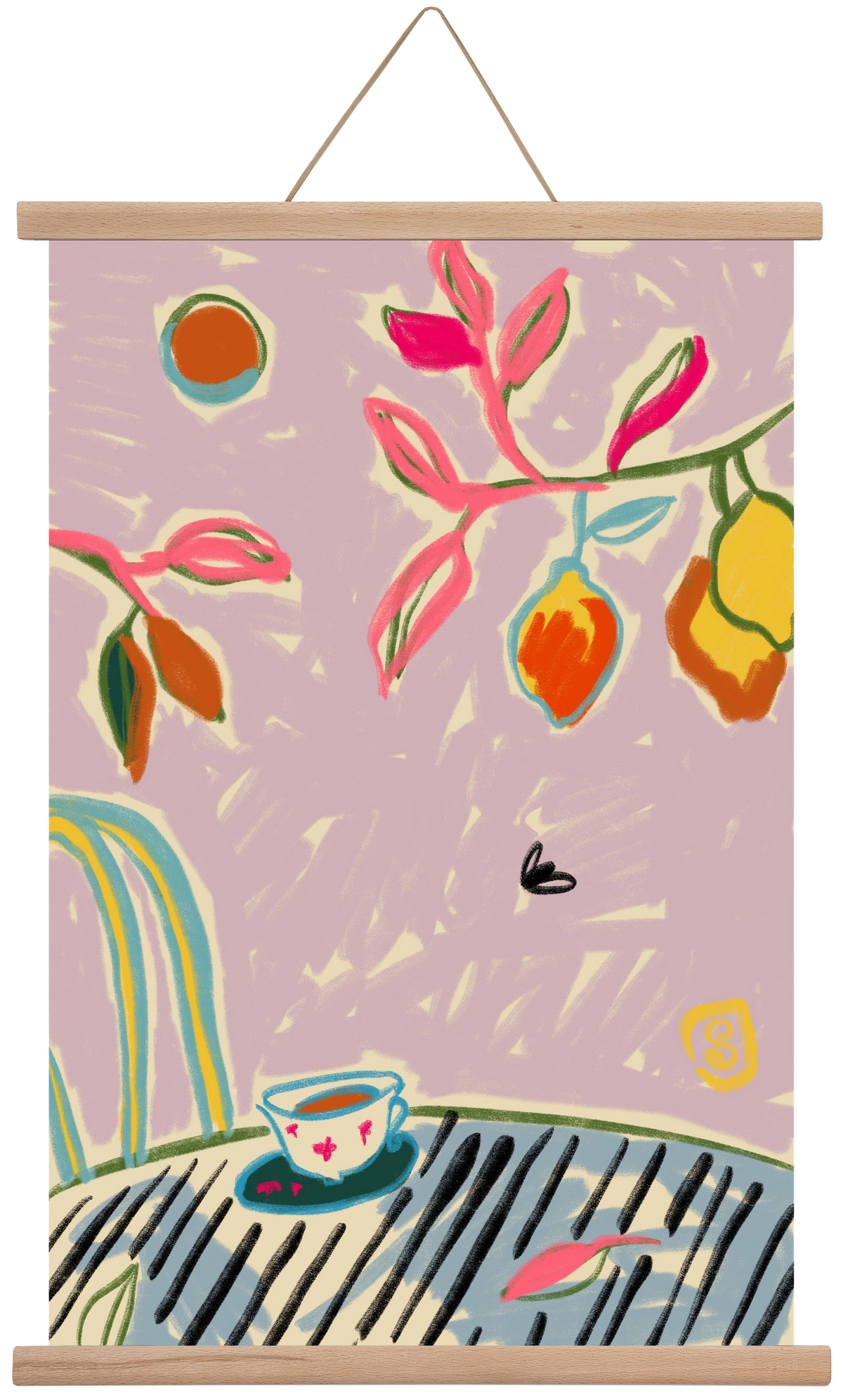 COLOR FREEDOM, 40x60 cm (40x60 cm), Tölgy akasztó