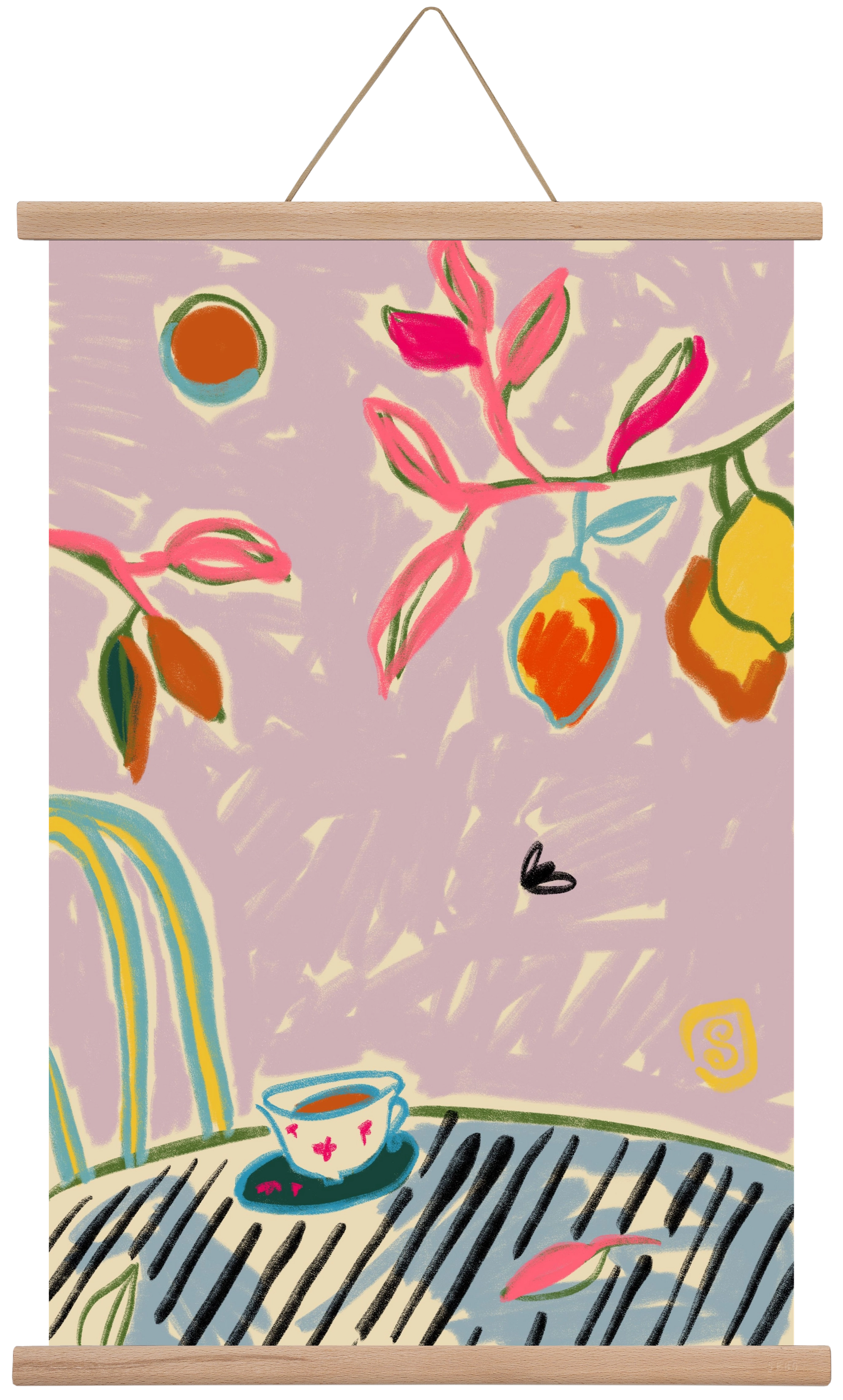 COLOR FREEDOM, 40x60 cm (40x60 cm), Tölgy akasztó