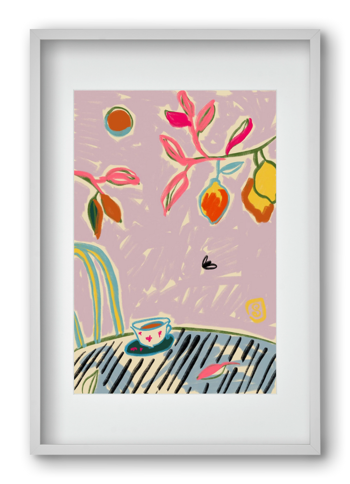 COLOR FREEDOM, 40x60 cm (30x45 cm), Fehér keret, paszpartuval