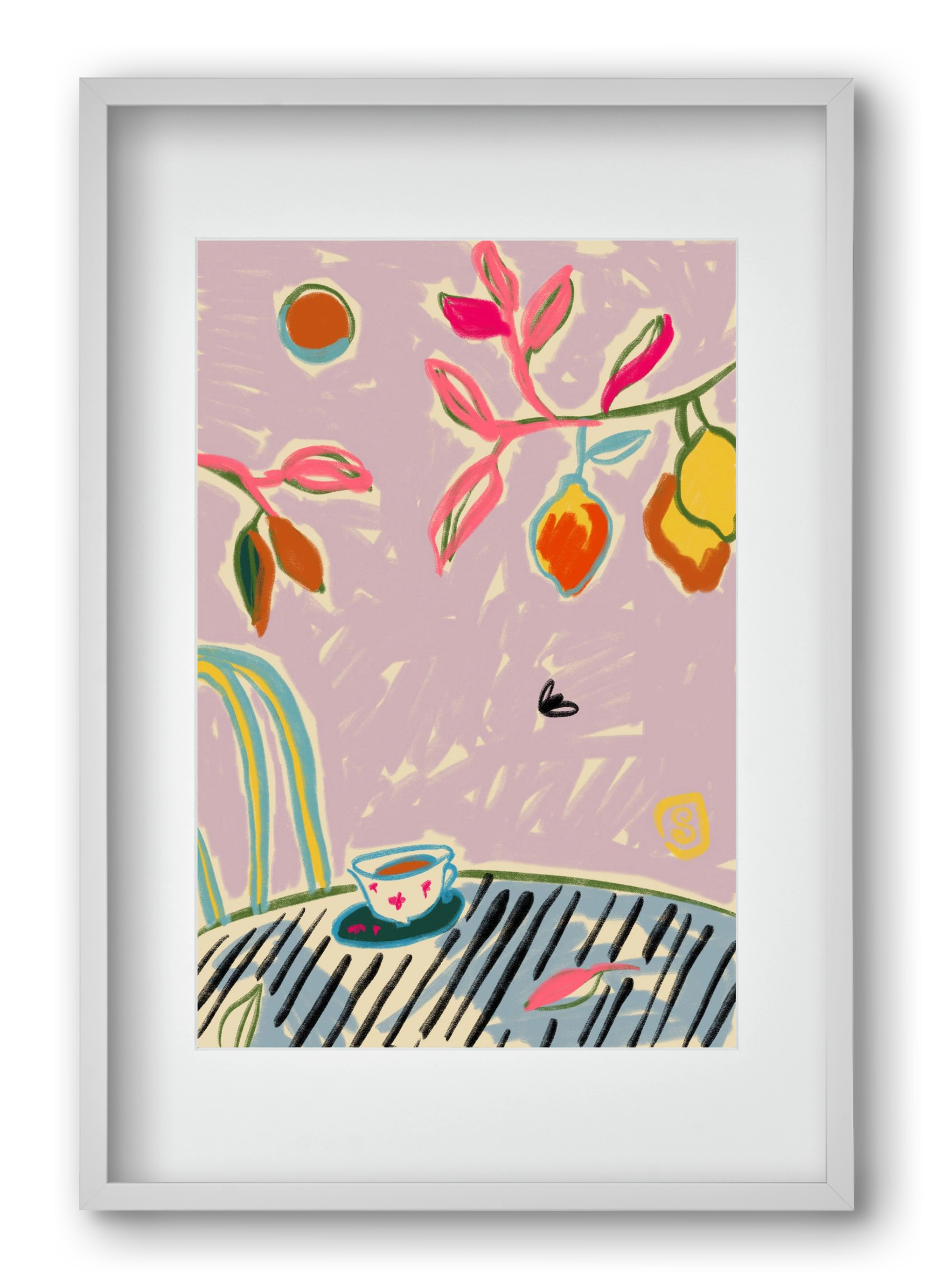 COLOR FREEDOM, 40x60 cm (30x45 cm), Fehér keret, paszpartuval