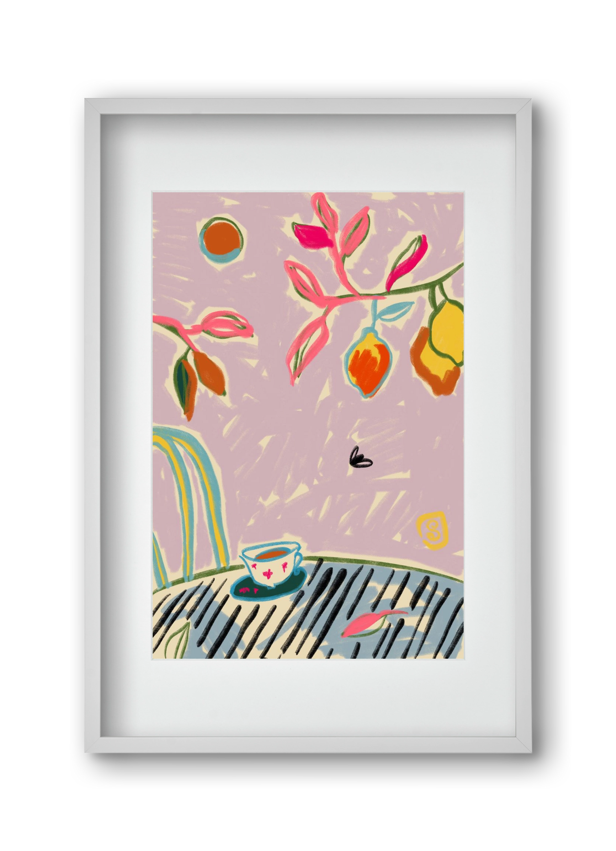 COLOR FREEDOM, 30x45 cm (20x30 cm), Fehér keret, paszpartuval