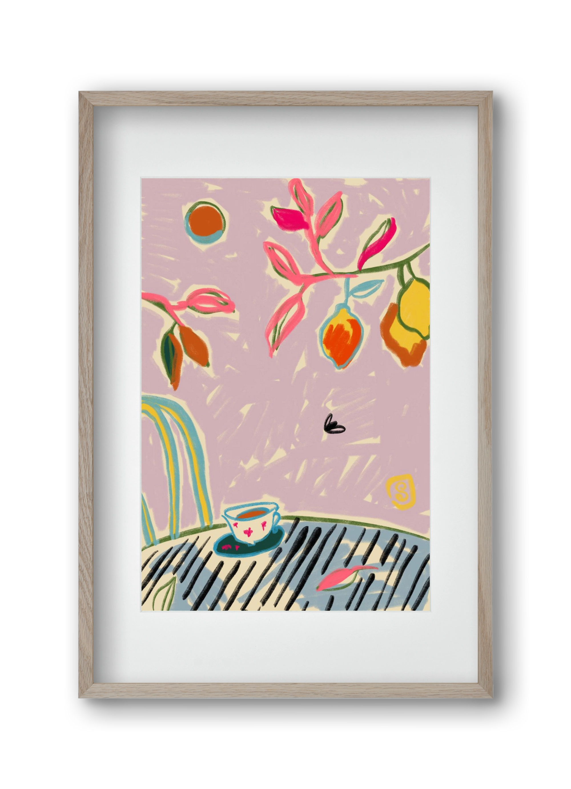 COLOR FREEDOM, 30x45 cm (20x30 cm), Tölgy keret, paszpartuval