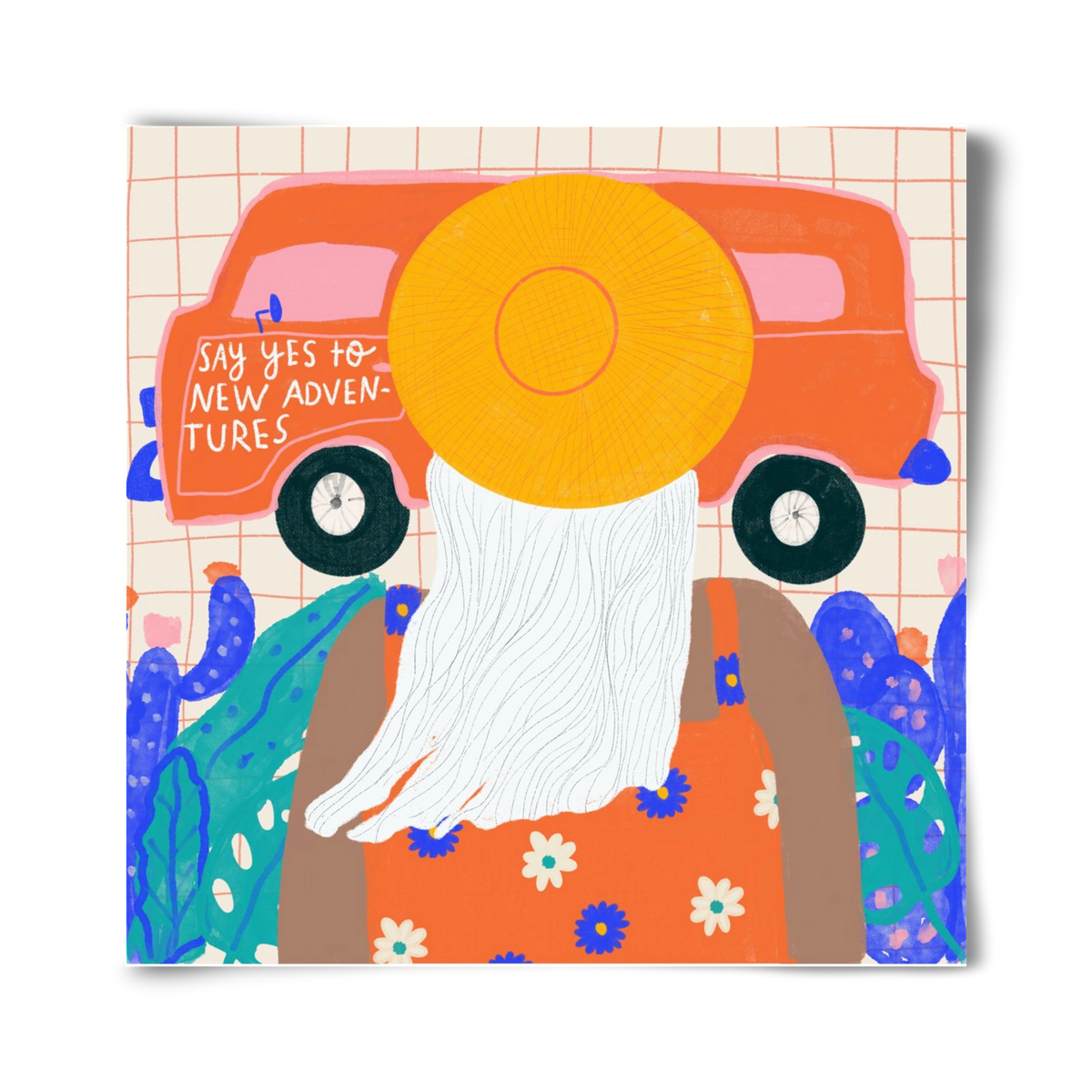 Say YES to new adventures , 40x40 cm, Keret nélkül