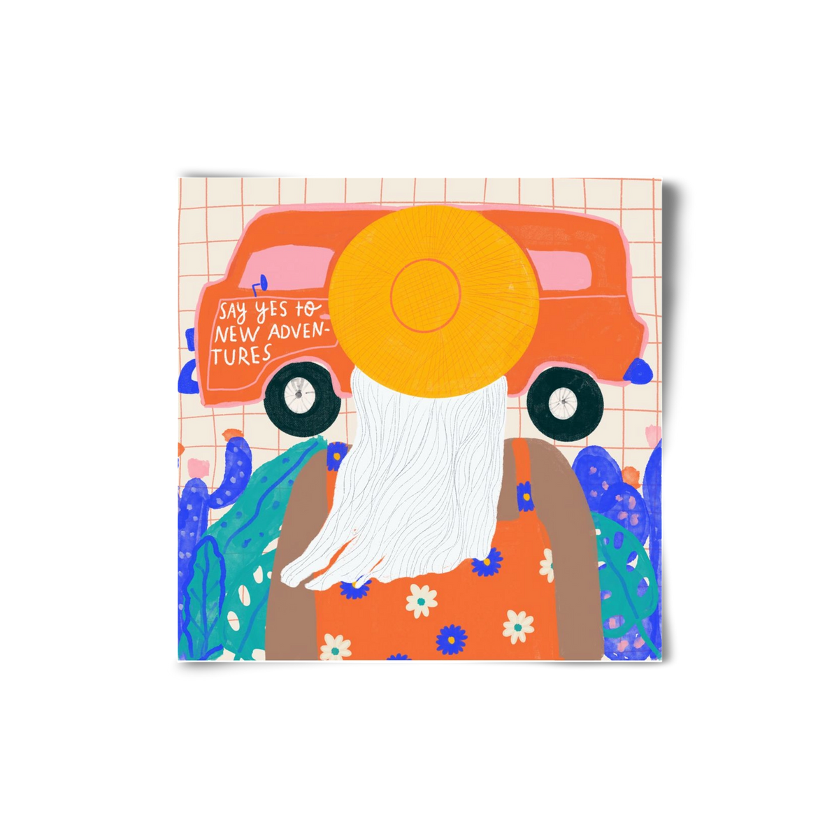 Say YES to new adventures , 20x20 cm, Keret nélkül