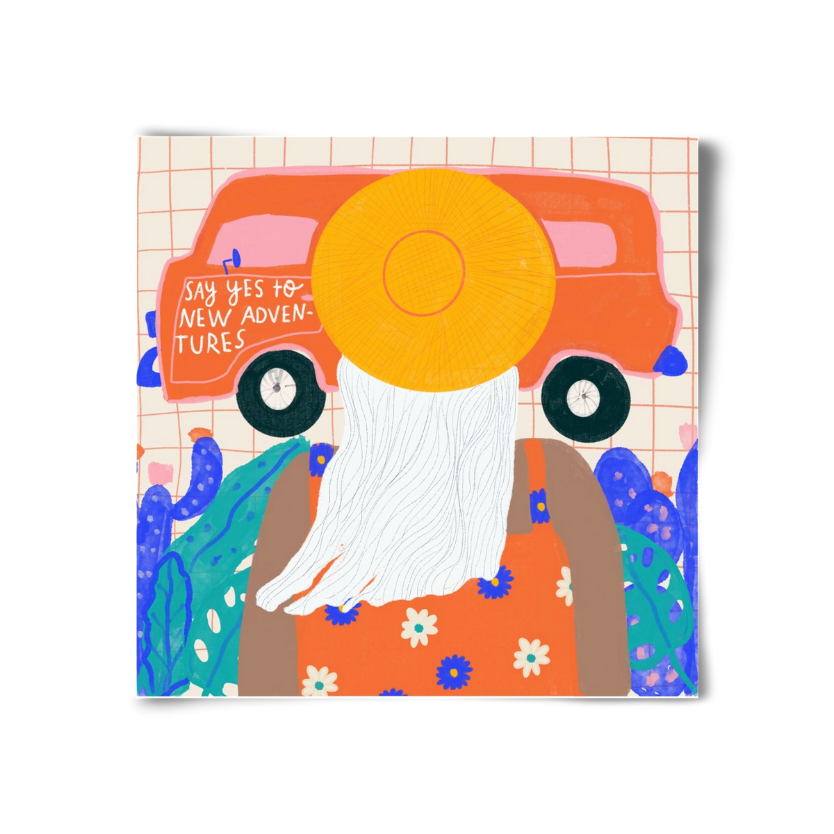 Say YES to new adventures , 30x30 cm, Keret nélkül