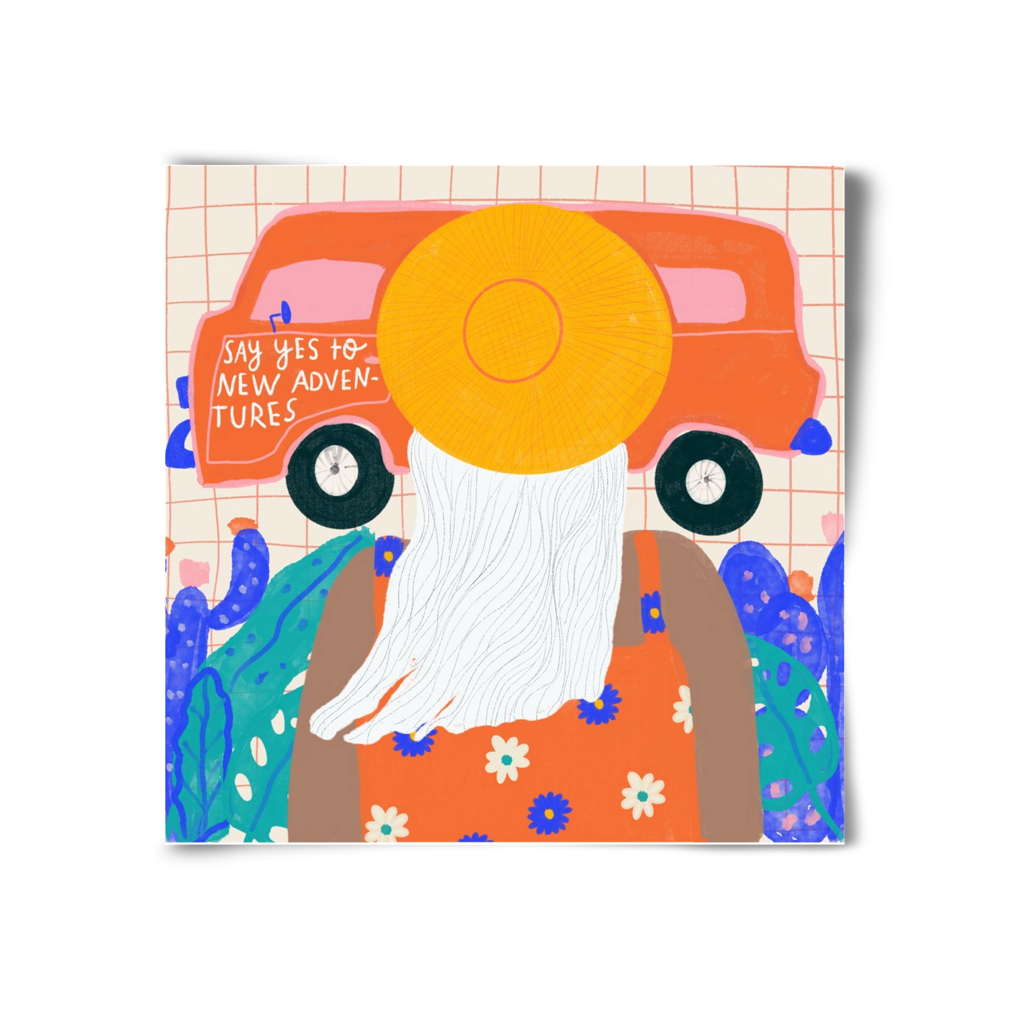 Say YES to new adventures , 30x30 cm, Keret nélkül