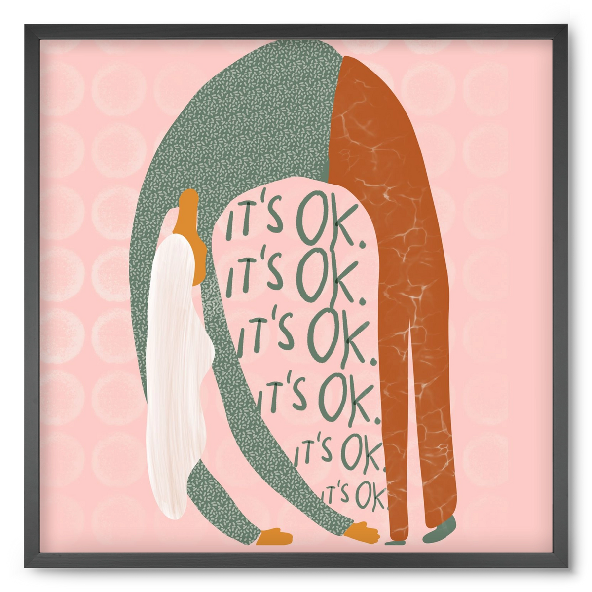 It’s OK , 50x50 cm (50x50 cm), Fekete keret