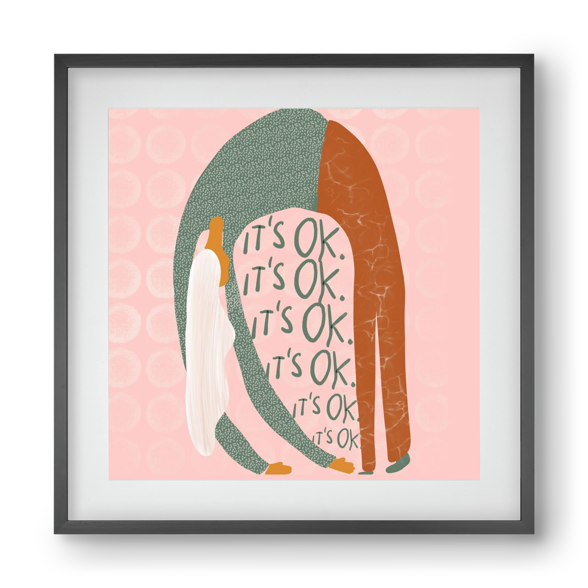 It’s OK , 40x40 cm (30x30 cm), Fekete keret, paszpartuval