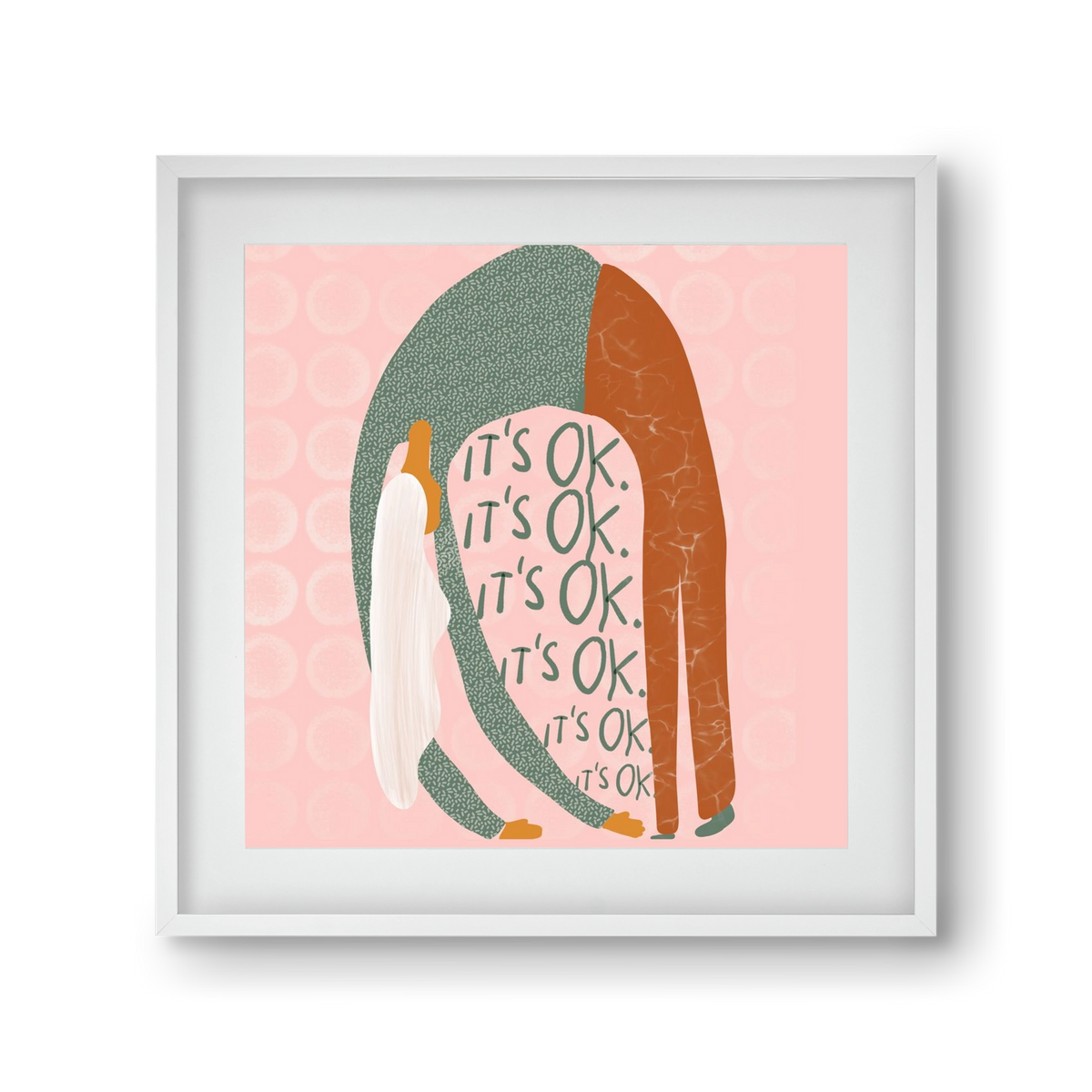 It’s OK , 30x30 cm (20x20 cm), Fehér keret, paszpartuval