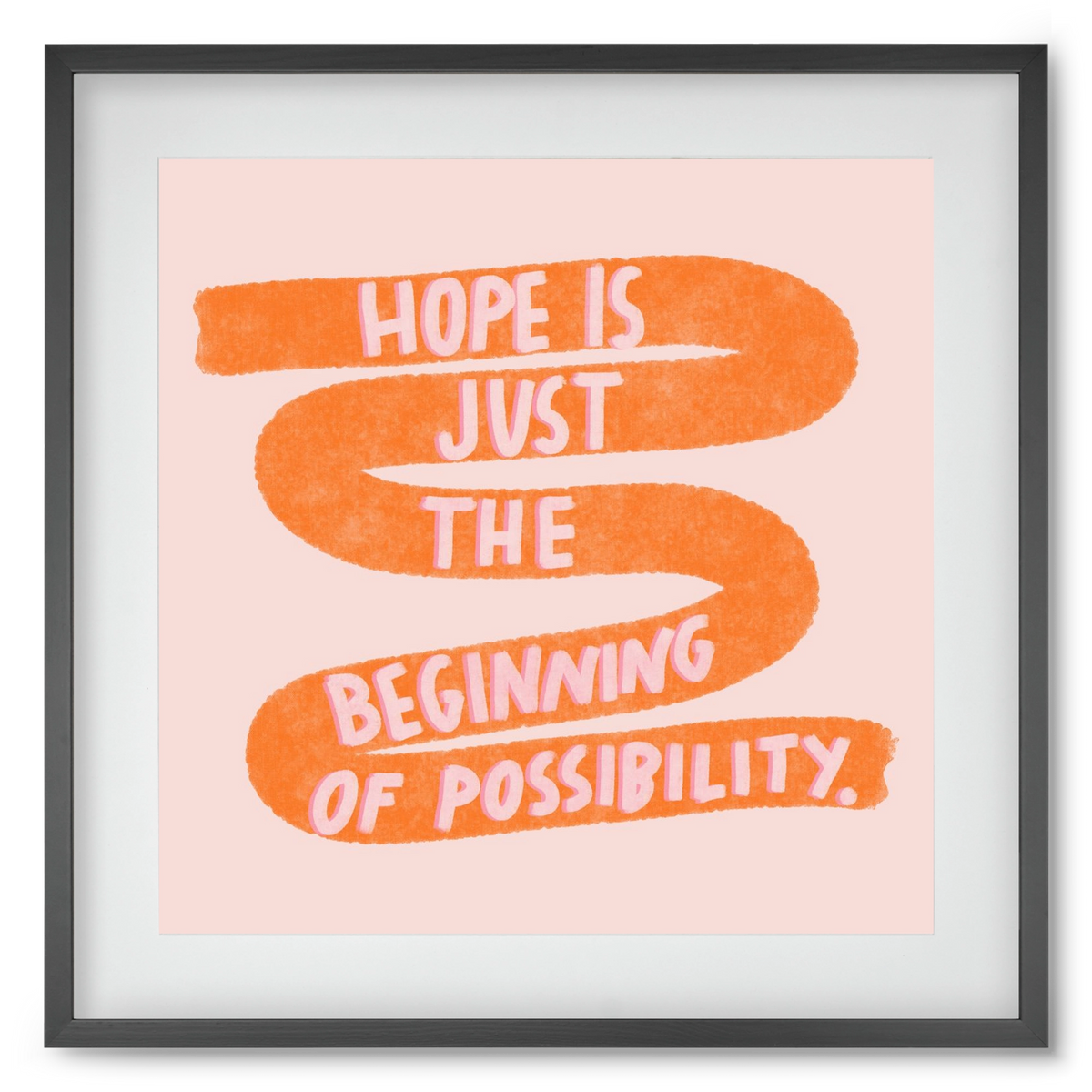 Hope , 50x50 cm (40x40 cm), Fekete keret, paszpartuval