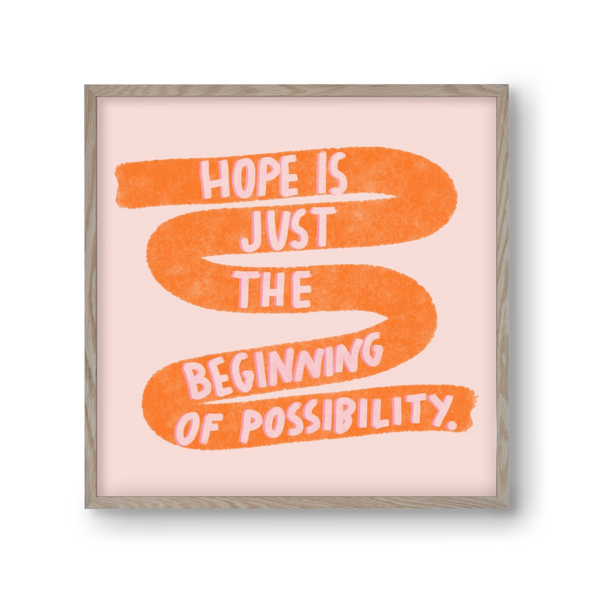 Hope , 30x30 cm (30x30 cm), Tölgy keret