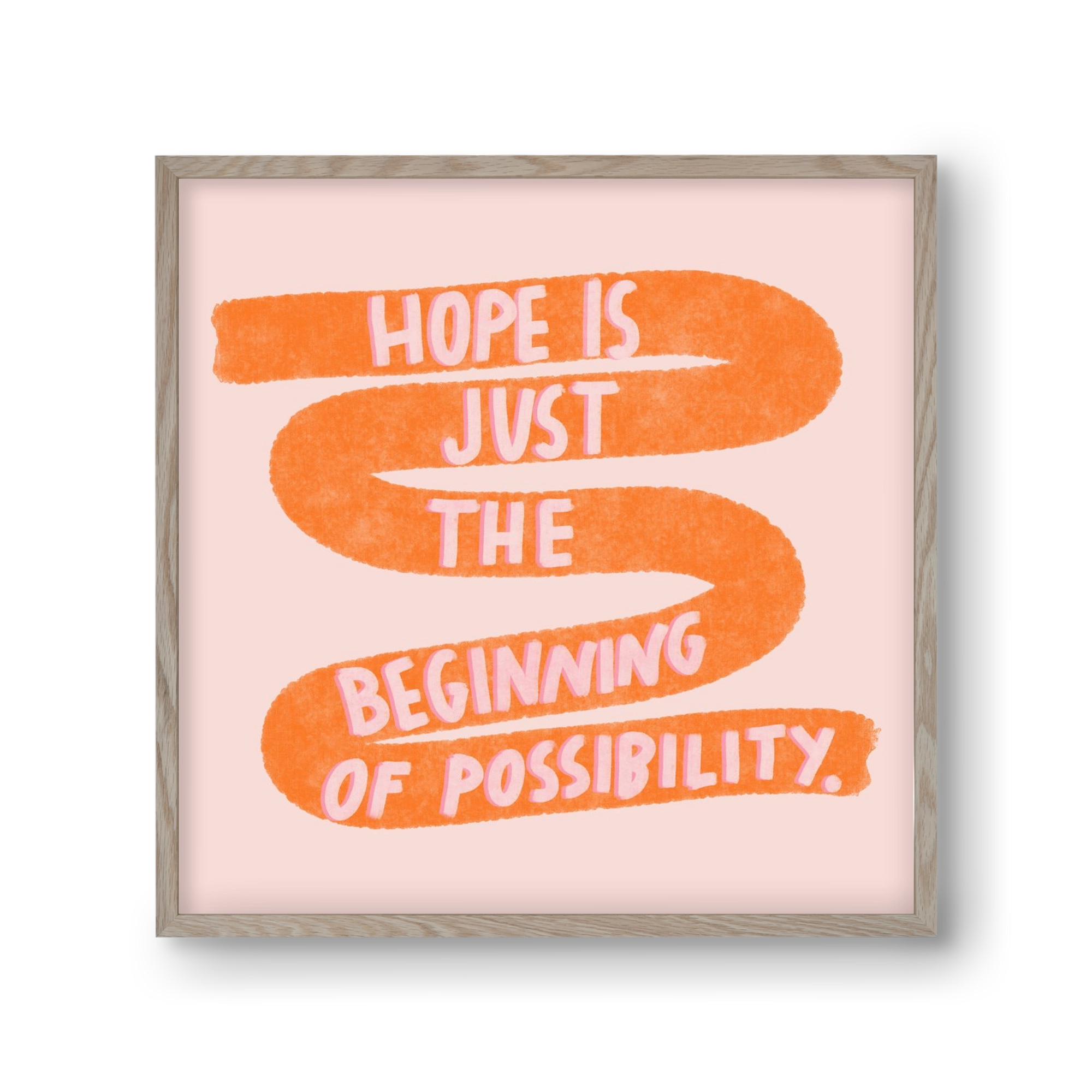 Hope , 30x30 cm (30x30 cm), Tölgy keret