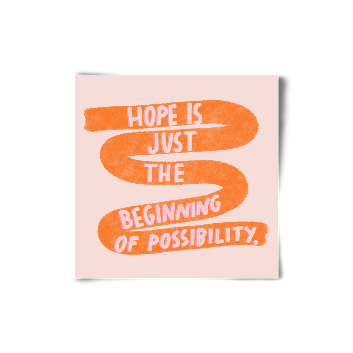 Hope , 20x20 cm, Keret nélkül