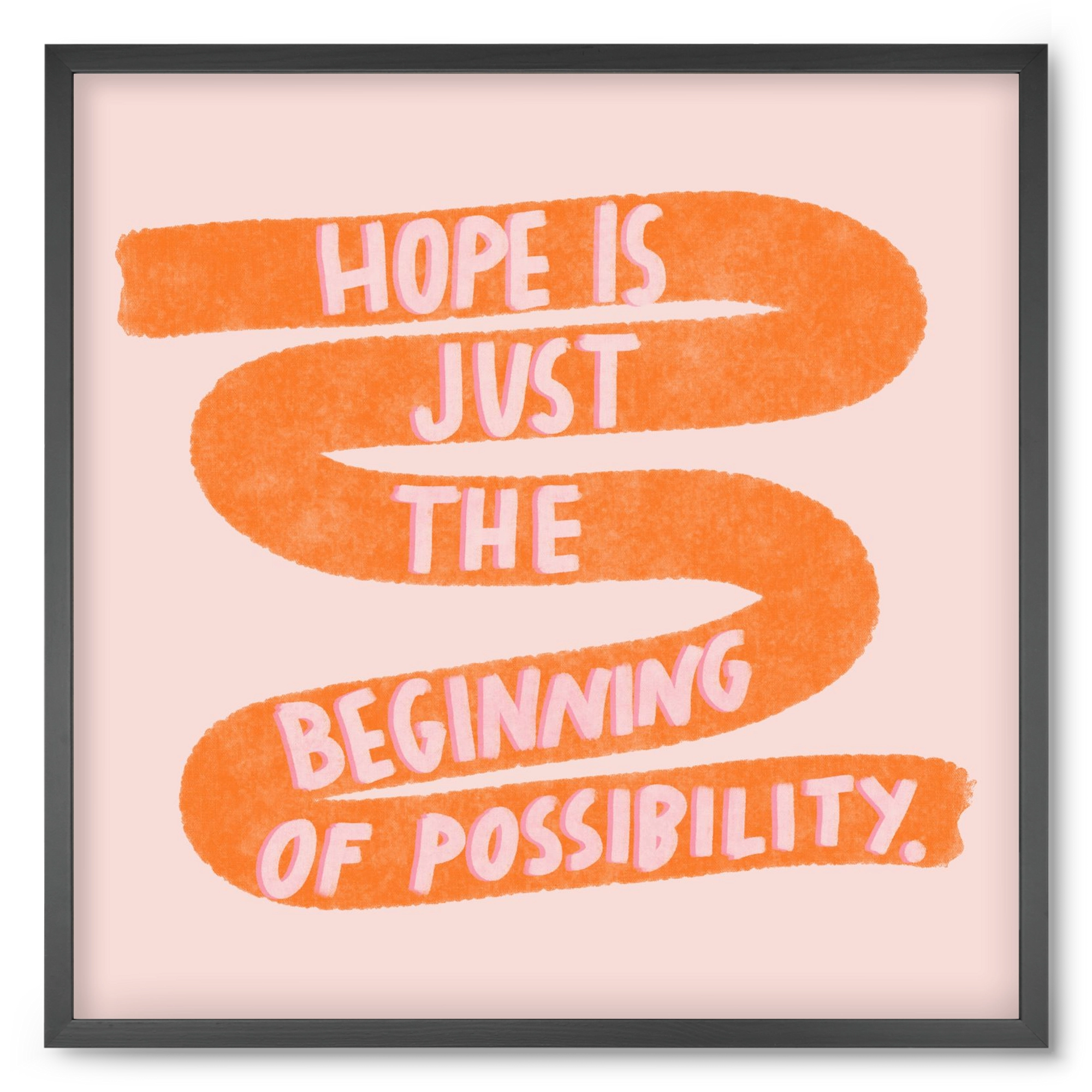 Hope , 50x50 cm (50x50 cm), Fekete keret