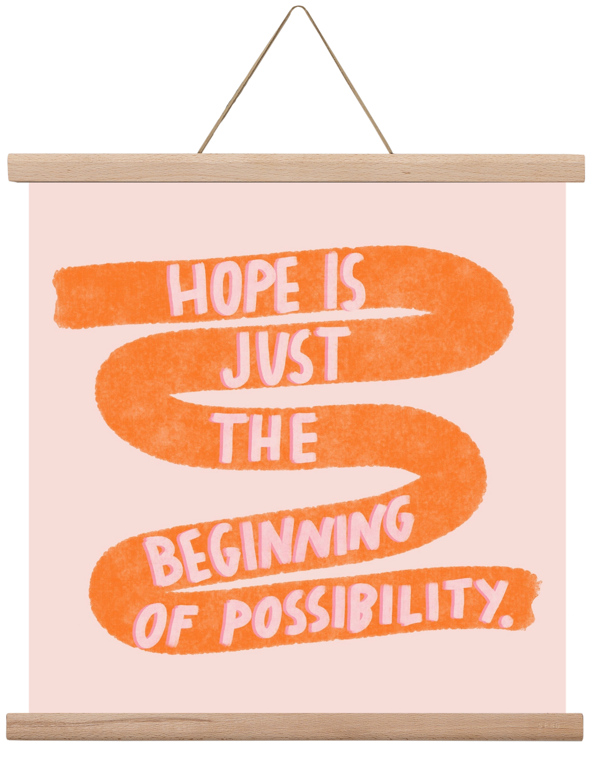 Hope , 40x40 cm (40x40 cm), Tölgy akasztó