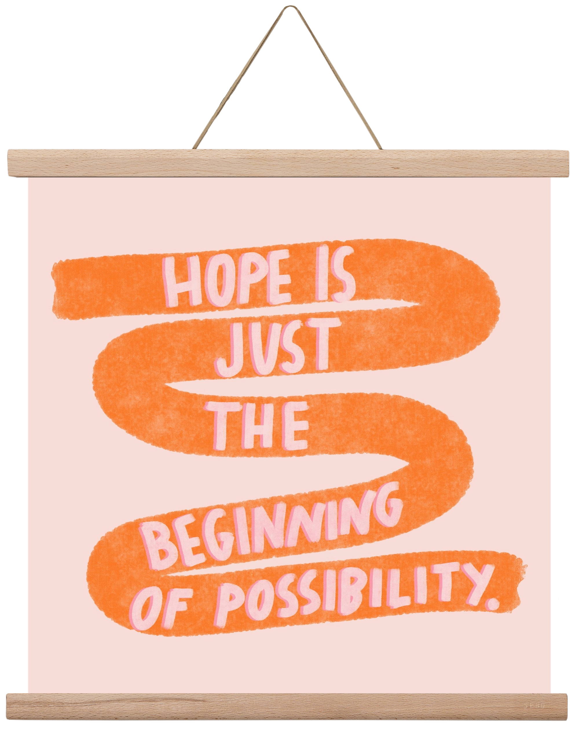 Hope , 40x40 cm (40x40 cm), Tölgy akasztó