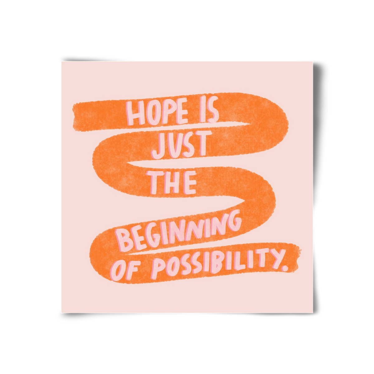 Hope , 30x30 cm, Keret nélkül