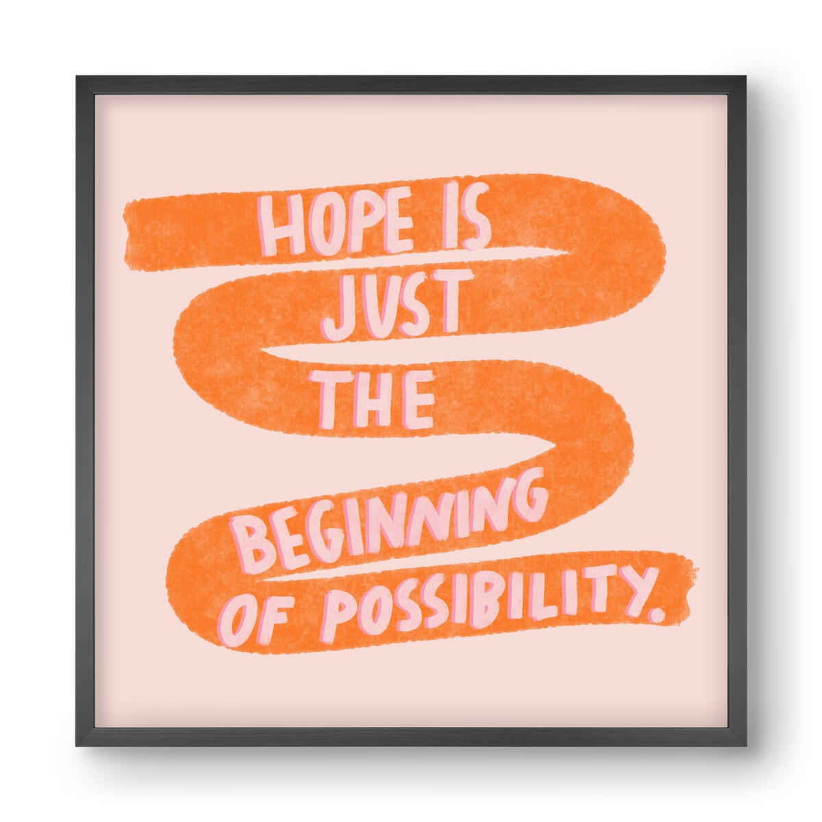 Hope , 40x40 cm (40x40 cm), Fekete keret