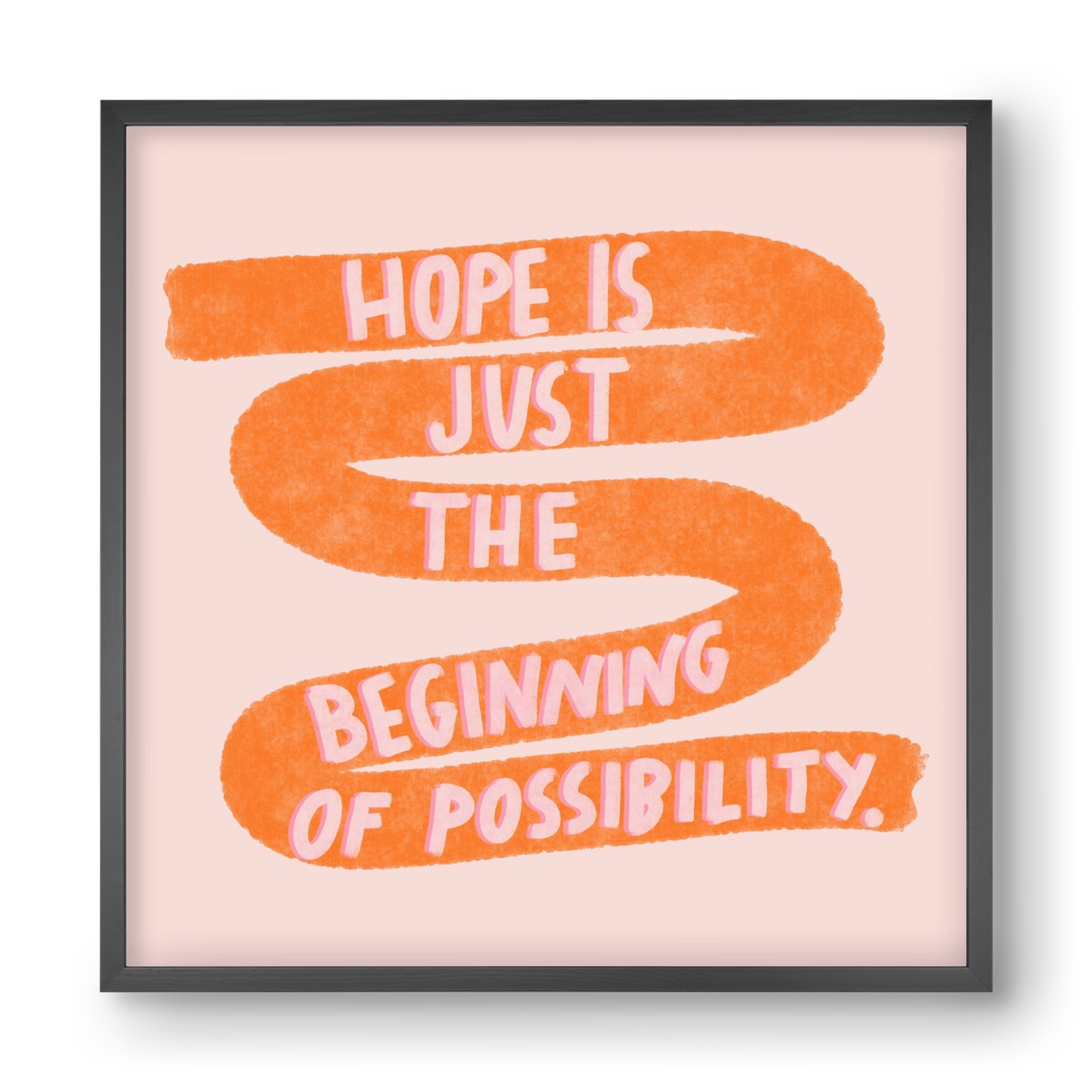 Hope , 40x40 cm (40x40 cm), Fekete keret