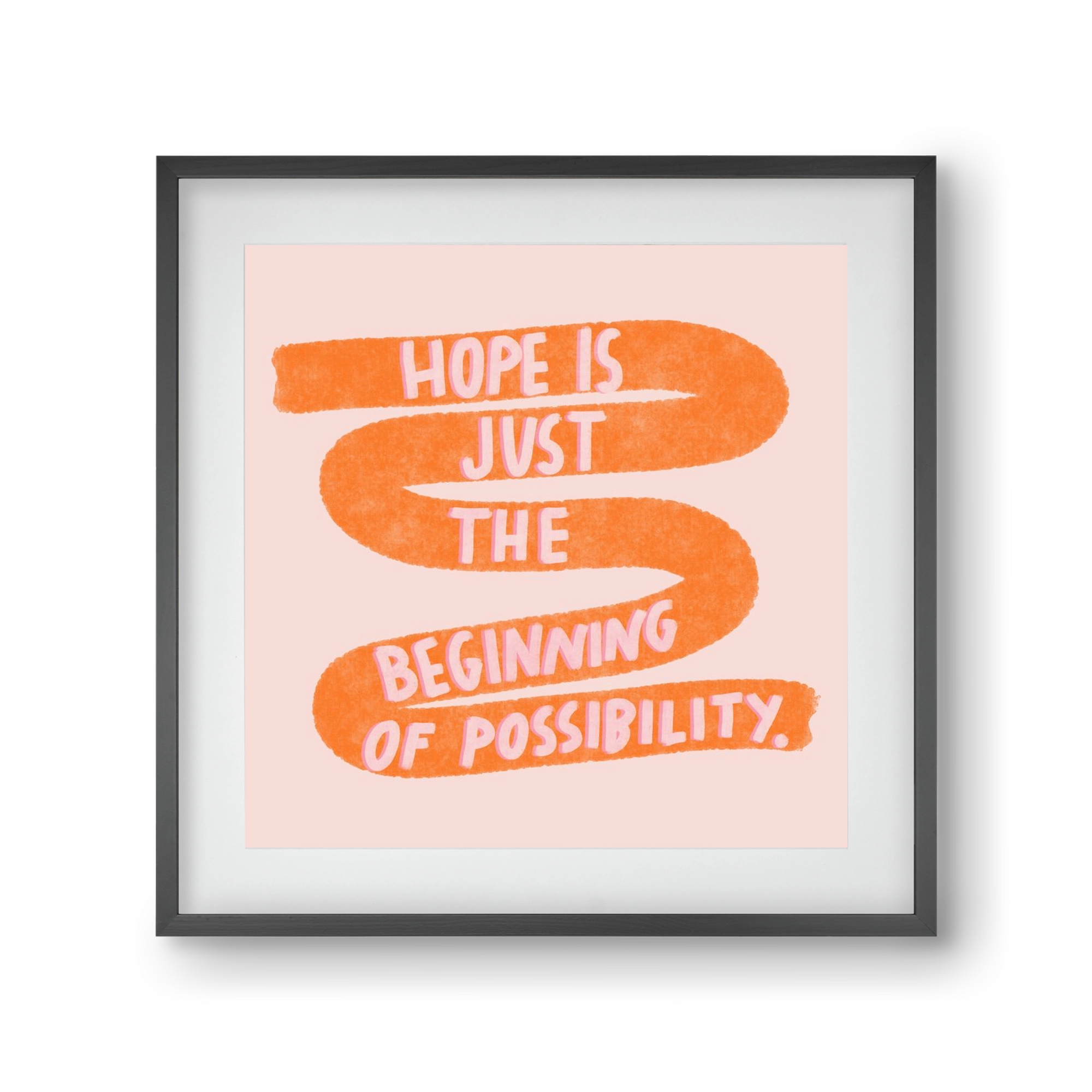 Hope , 30x30 cm (20x20 cm), Fekete keret, paszpartuval