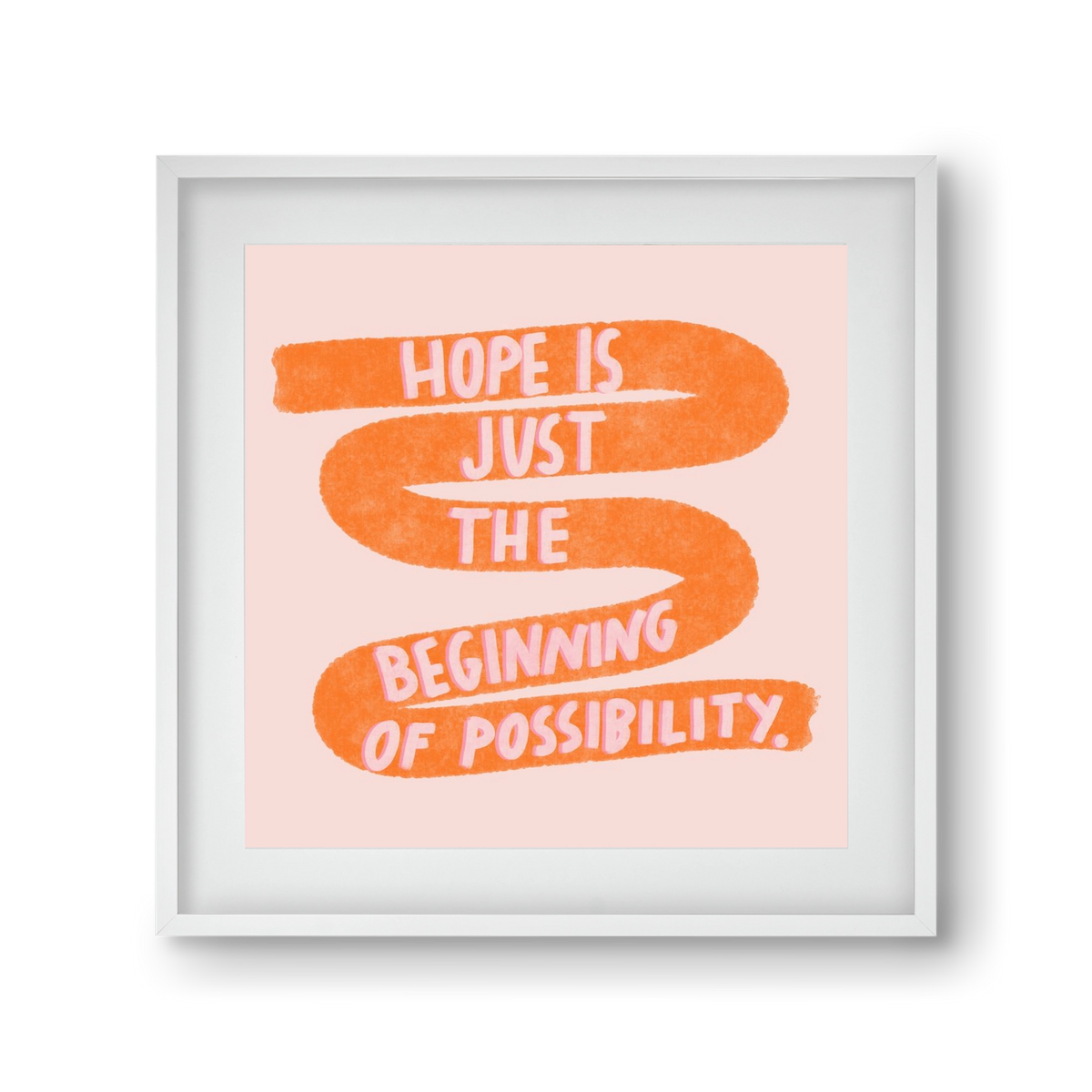 Hope , 30x30 cm (20x20 cm), Fehér keret, paszpartuval