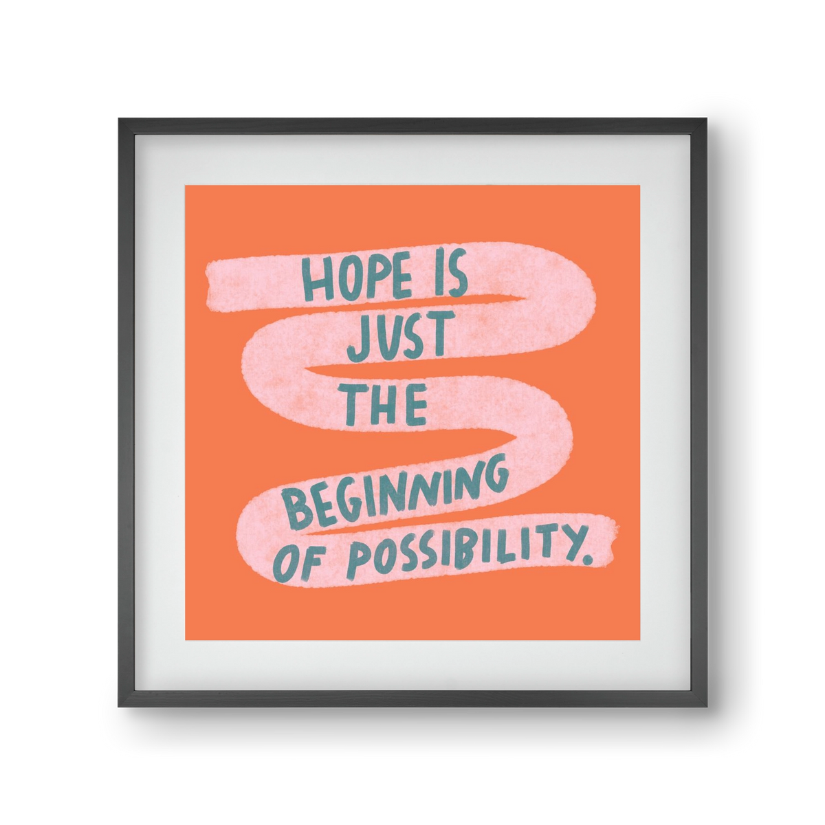 Hope, 30x30 cm (20x20 cm), Fekete keret, paszpartuval