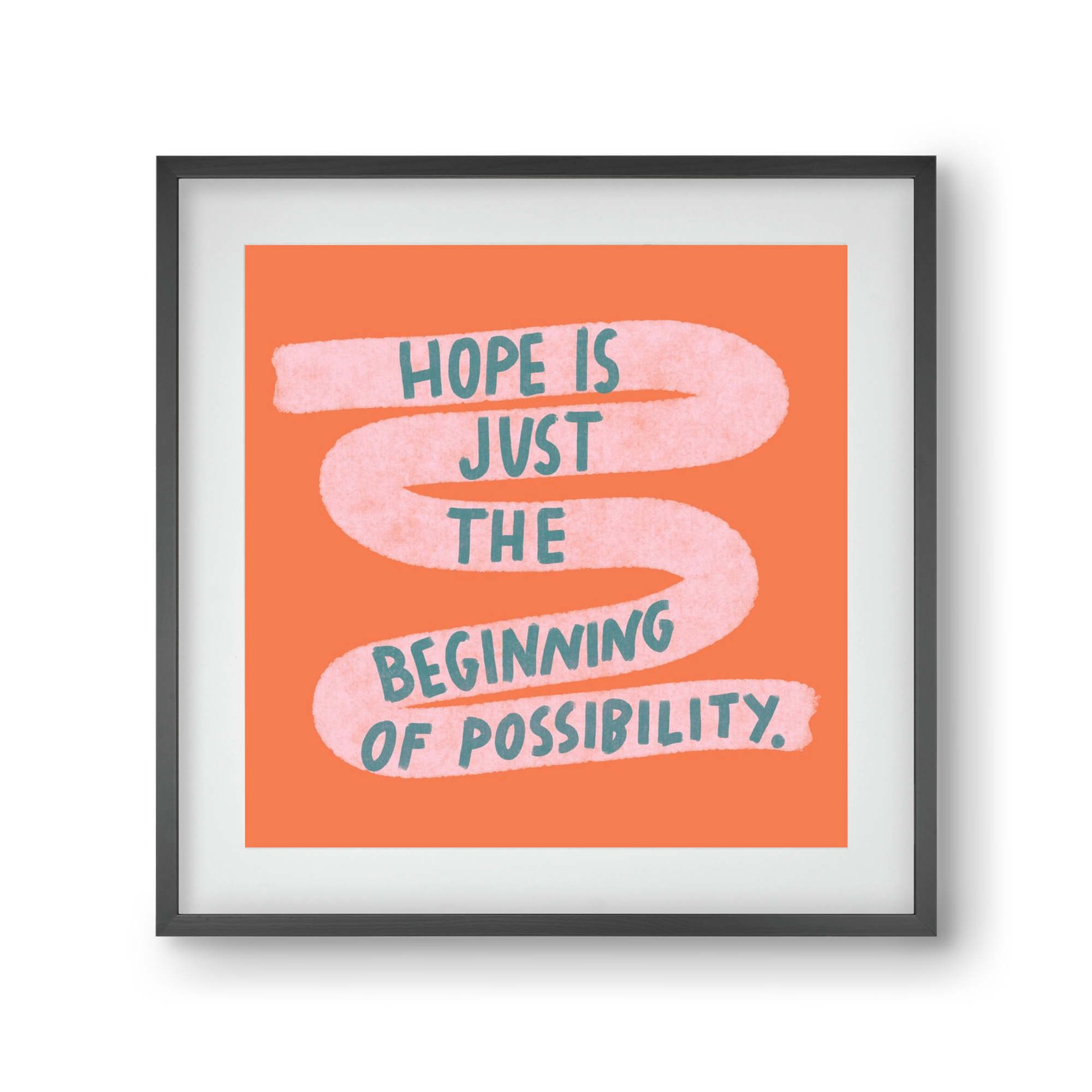 Hope, 30x30 cm (20x20 cm), Fekete keret, paszpartuval