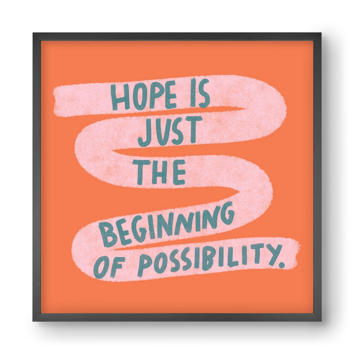 Hope, 40x40 cm (40x40 cm), Fekete keret