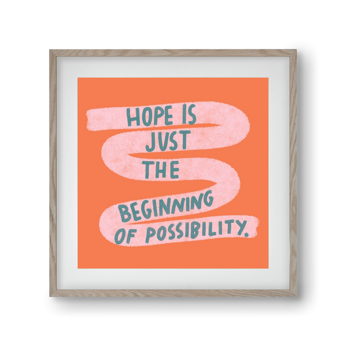 Hope, 30x30 cm (20x20 cm), Tölgy keret, paszpartuval